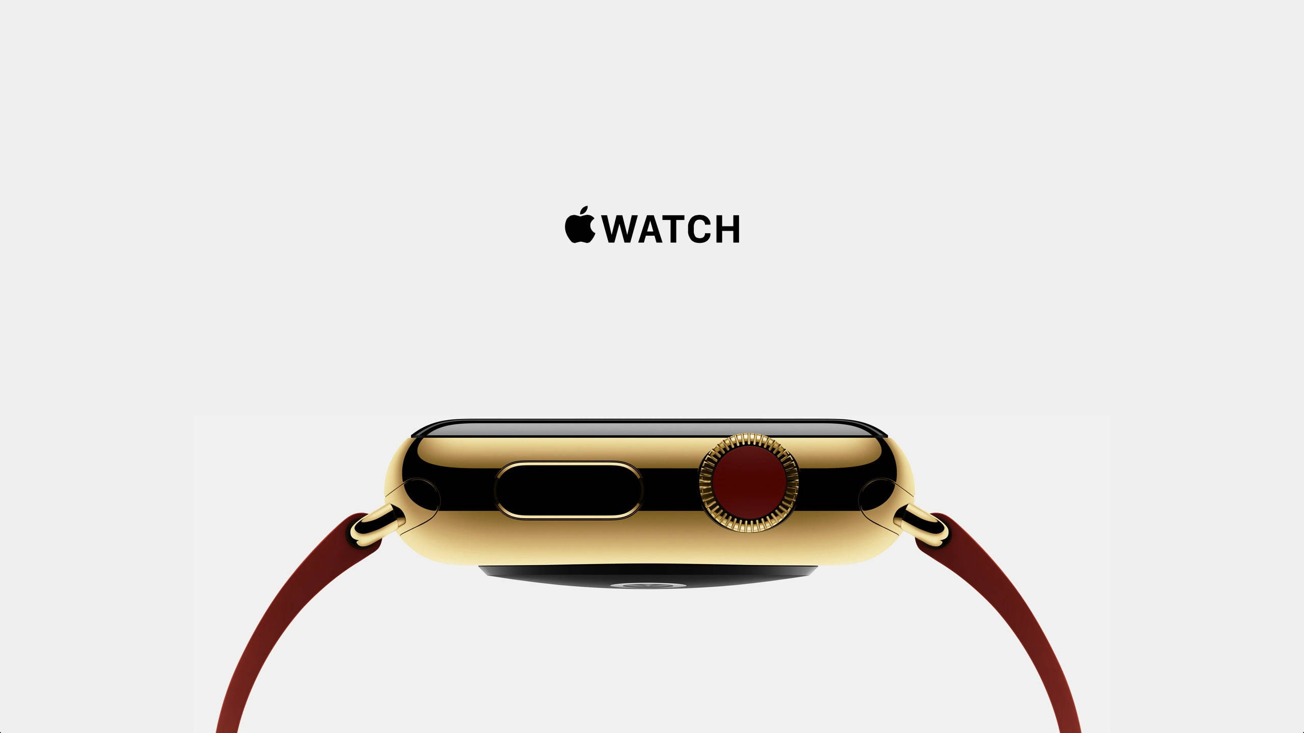 Apple Watch Gullramme Rød Krone Bakgrunner