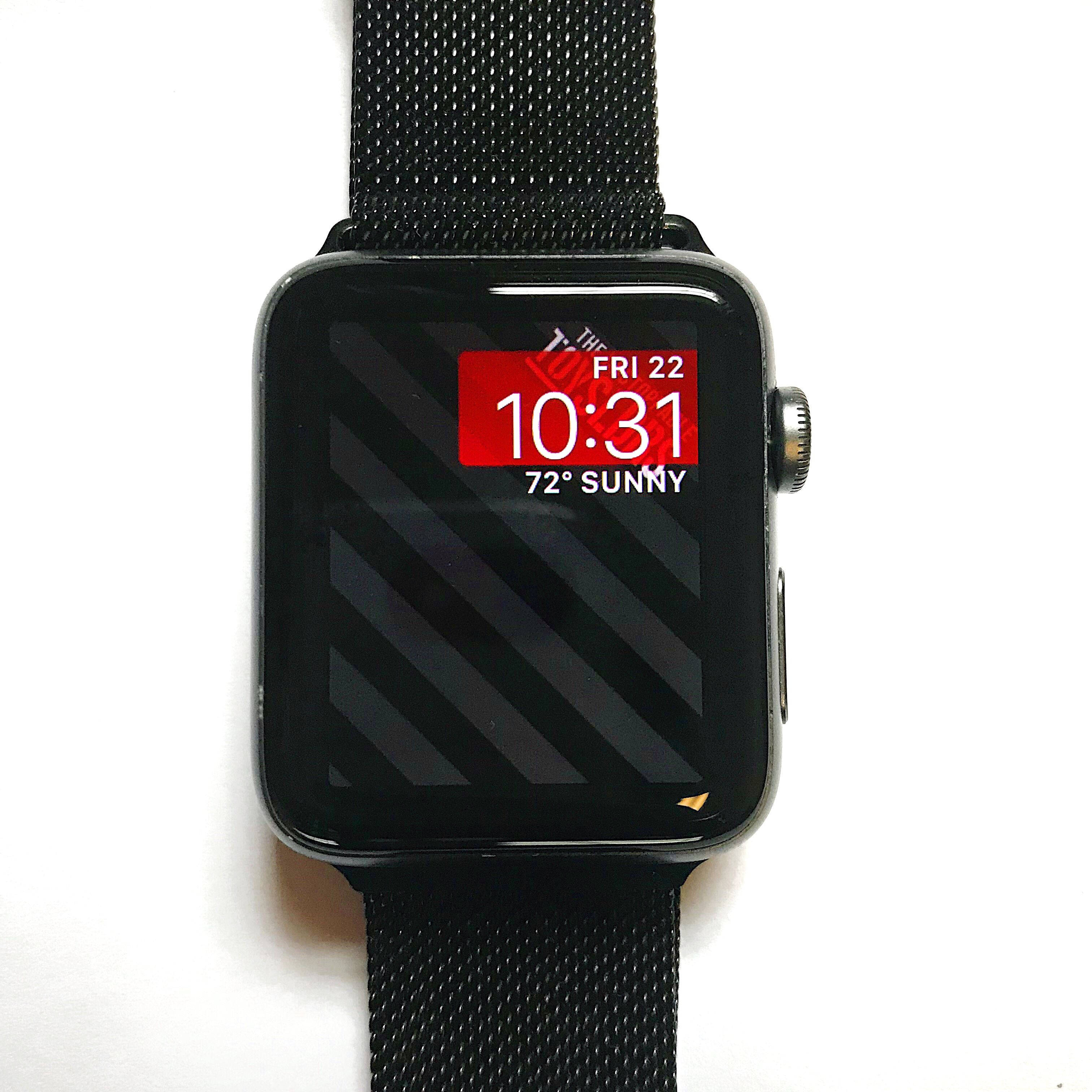 Apple Watch metallnetting finish Bakgrunner