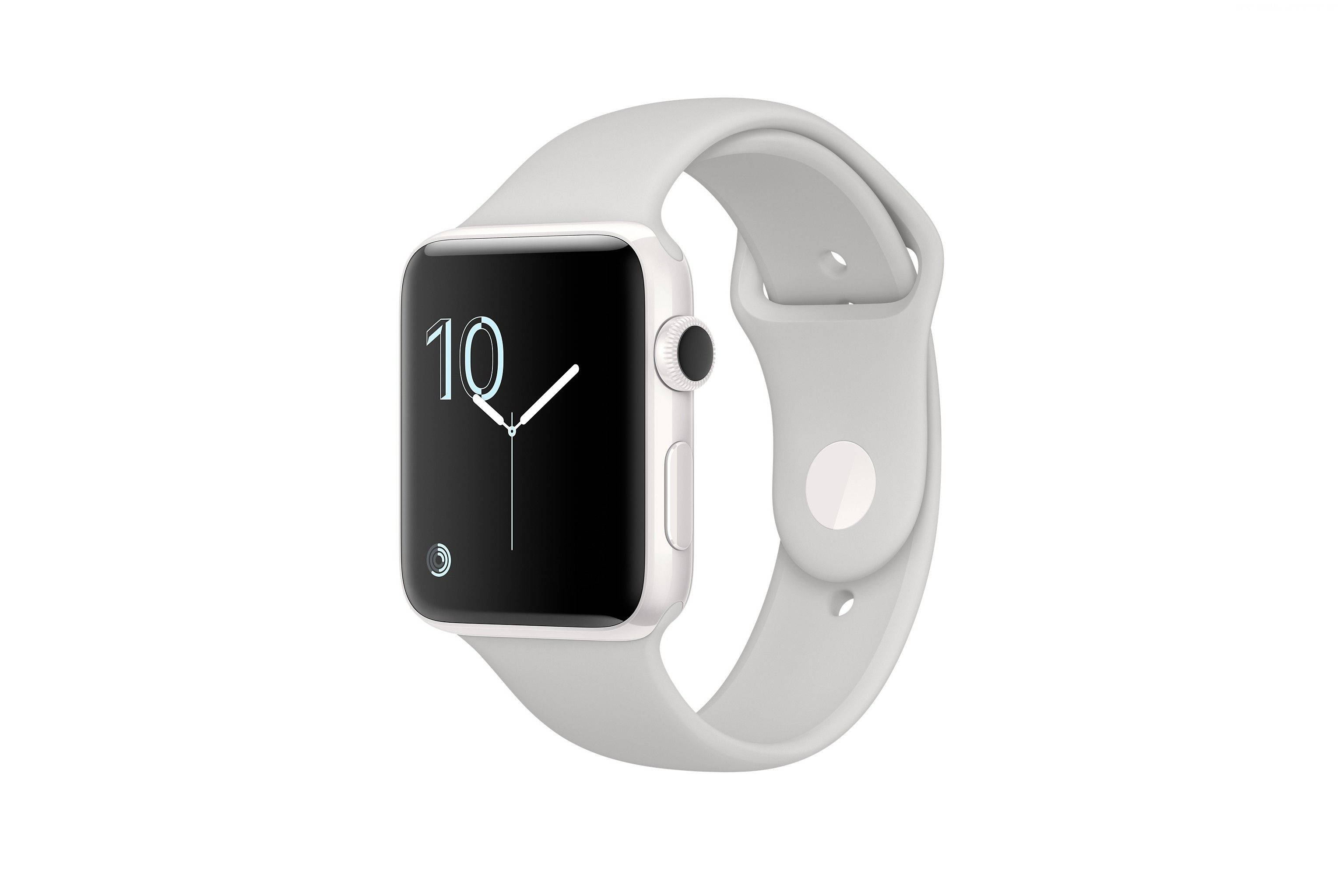 Apple Watch ren signatur hvit ramme Bakgrunner