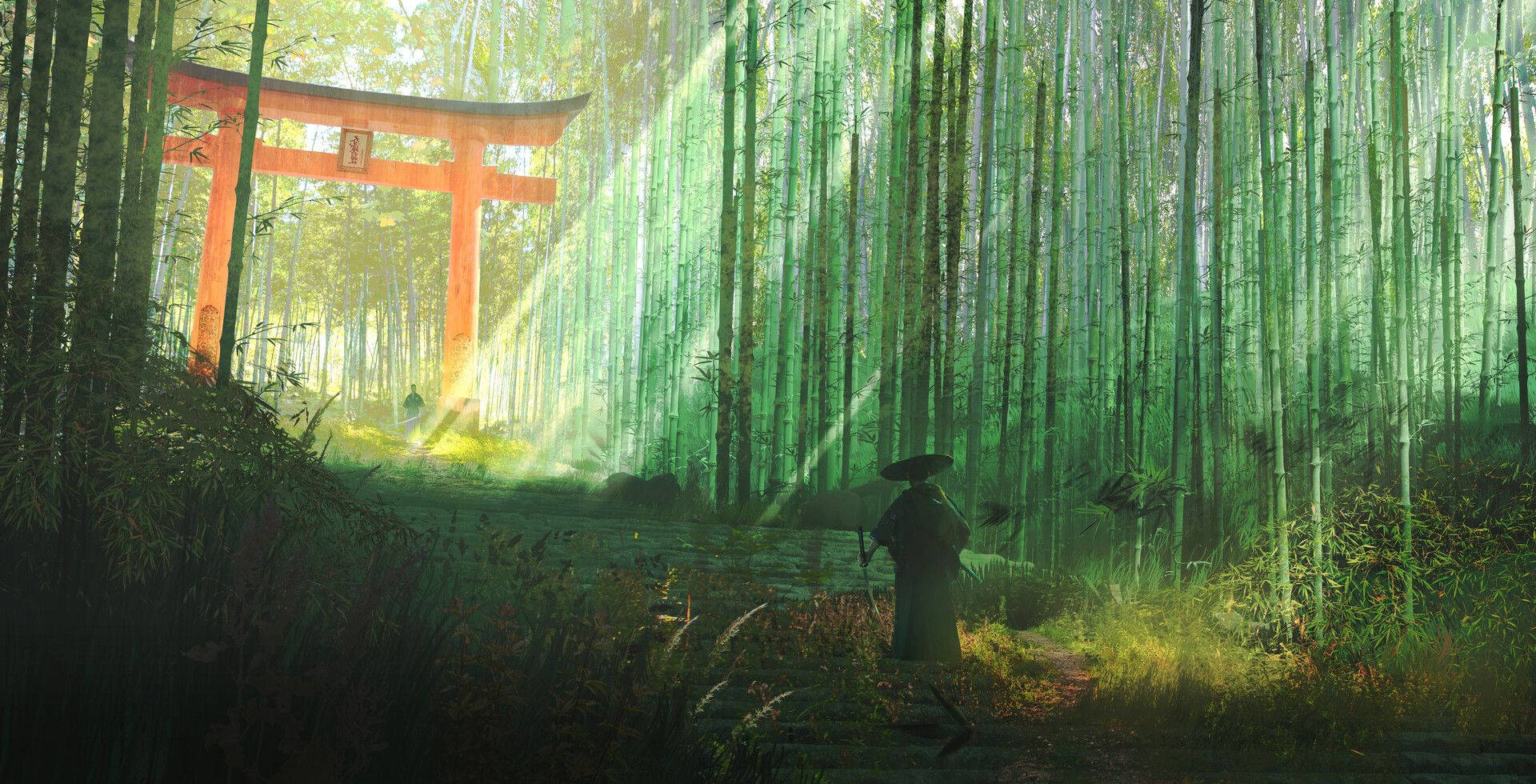 Arashiyama Bambus 4K-lund Kyoto Bakgrunner