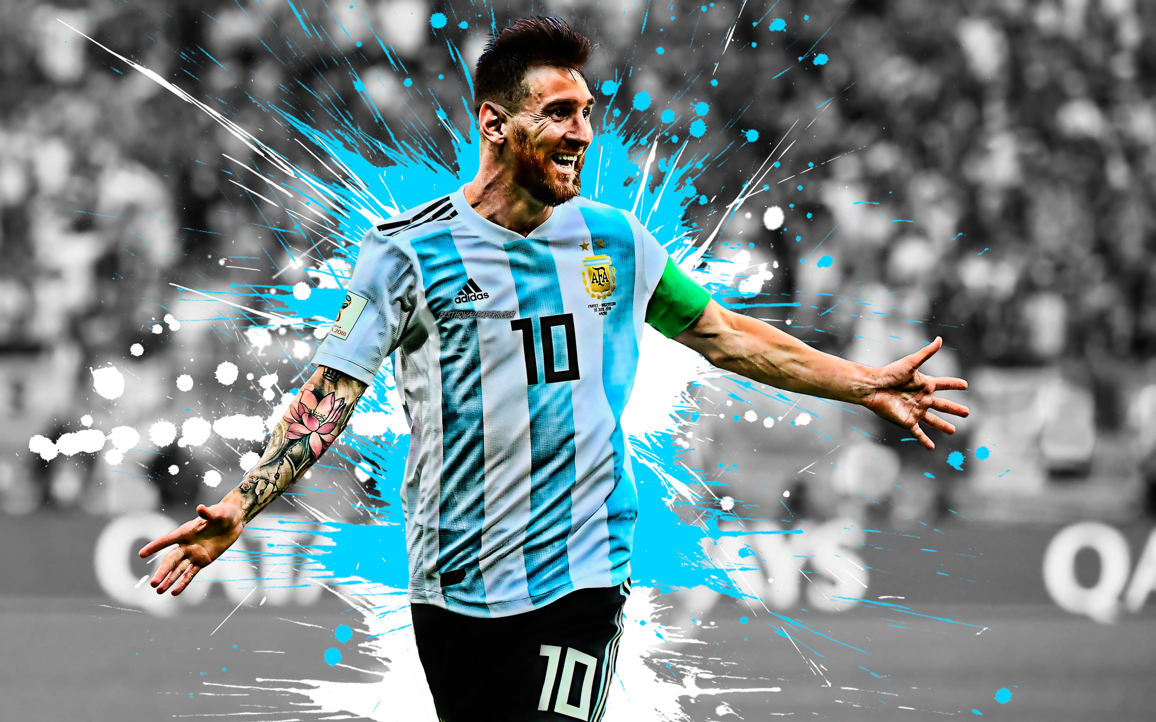 Argentina-landslaget Messi Fanart Bakgrunner