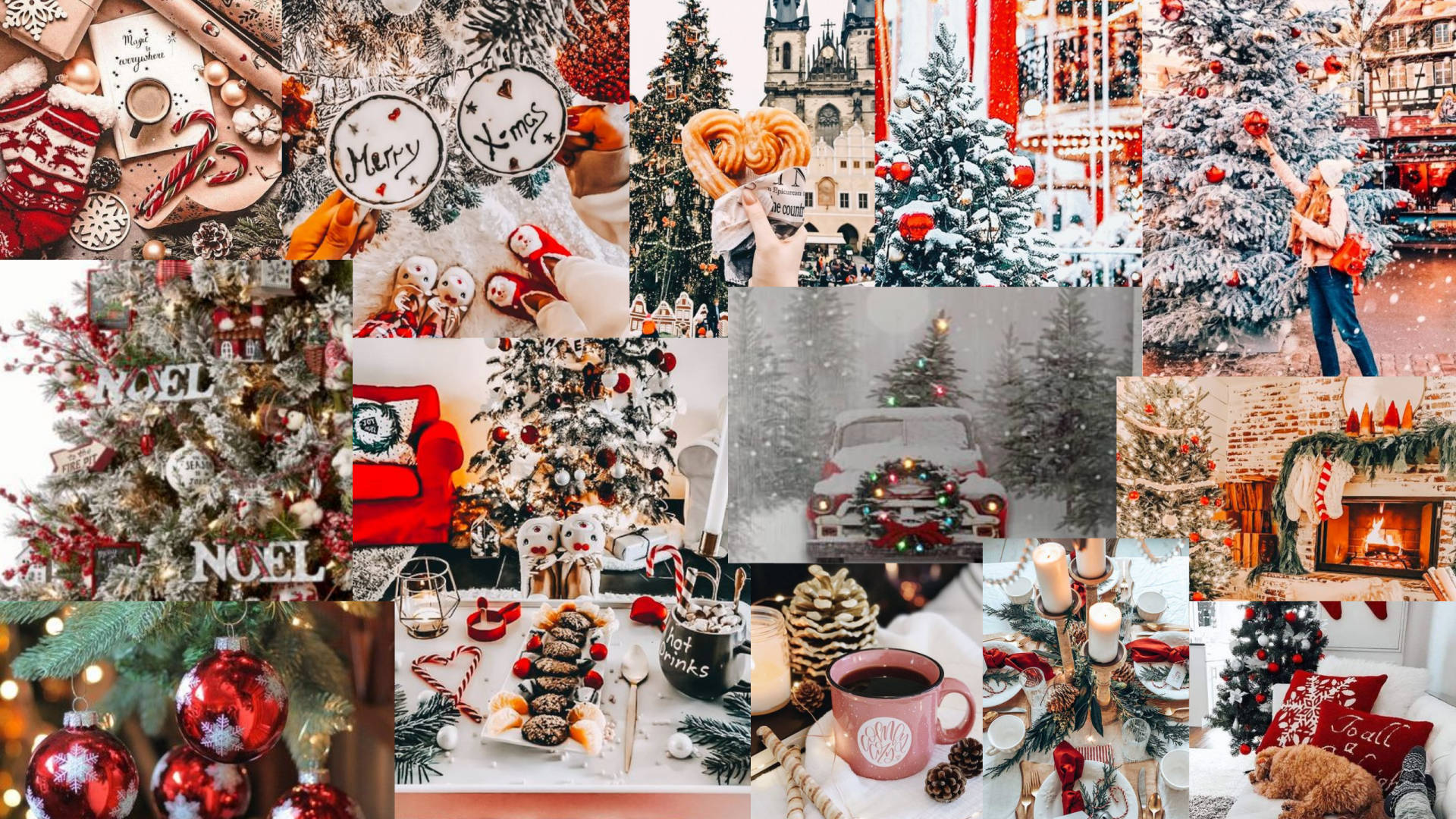 Arktisk vær julekollasj Bakgrunner