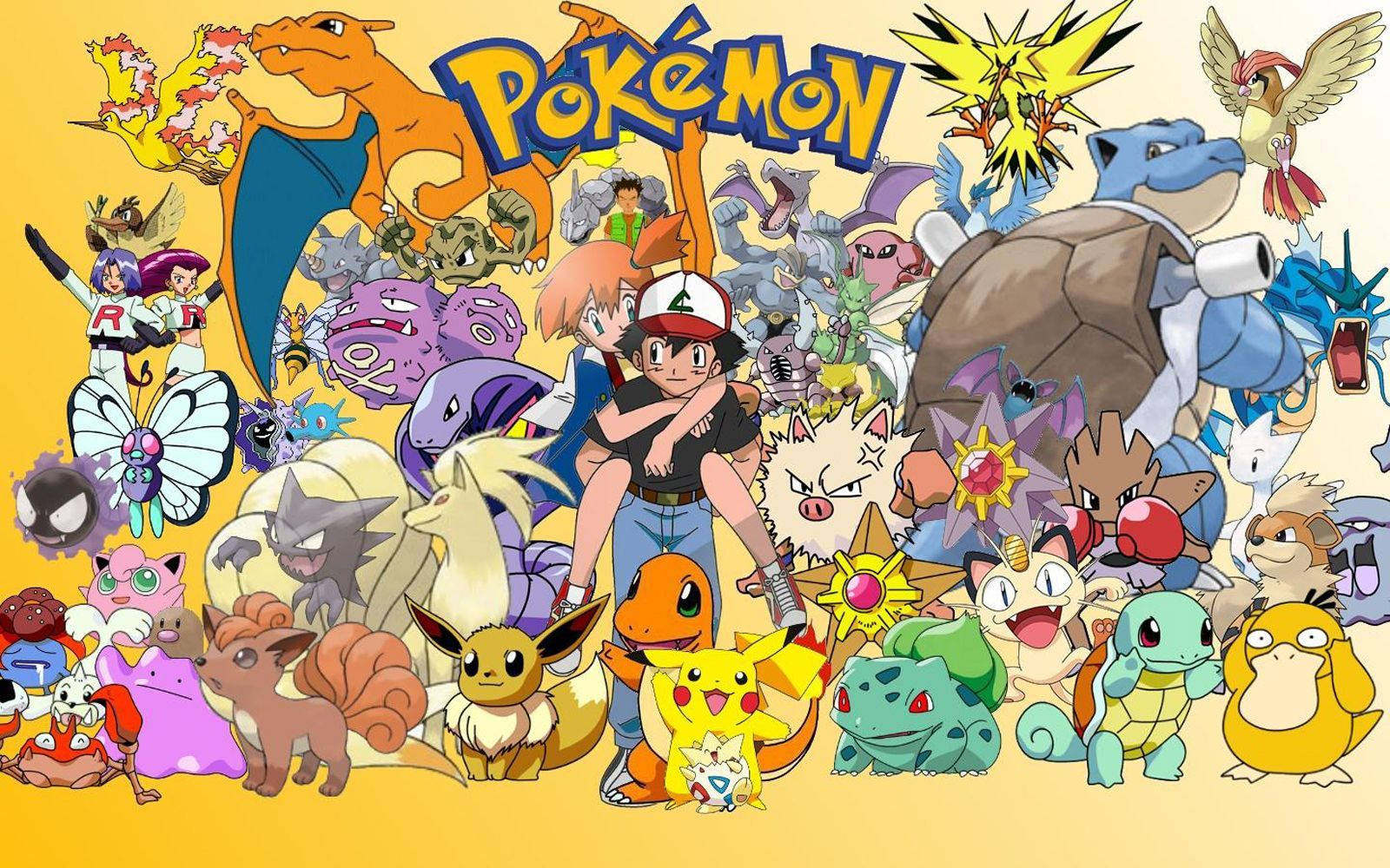 Ash Ketchum og Misty utforsker Pokémon-verdenen Bakgrunner