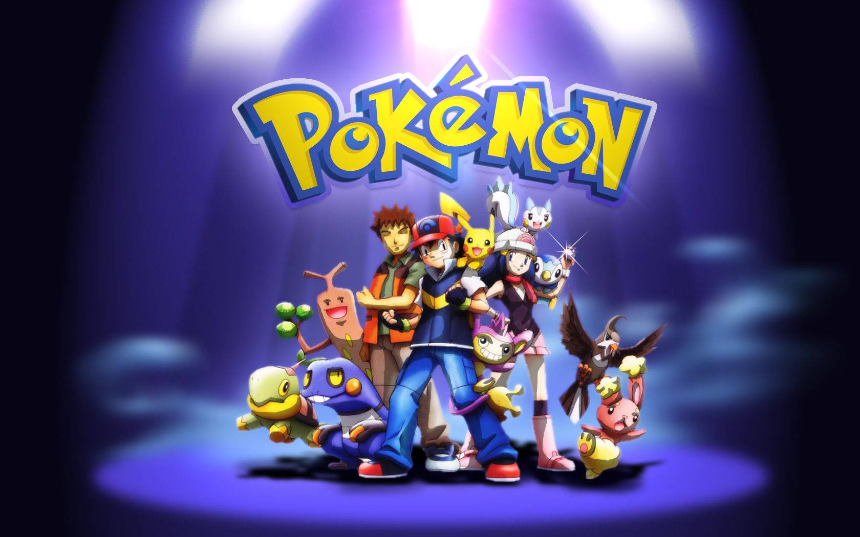 Ash, Misty og Brock Pokémon Bakgrunner