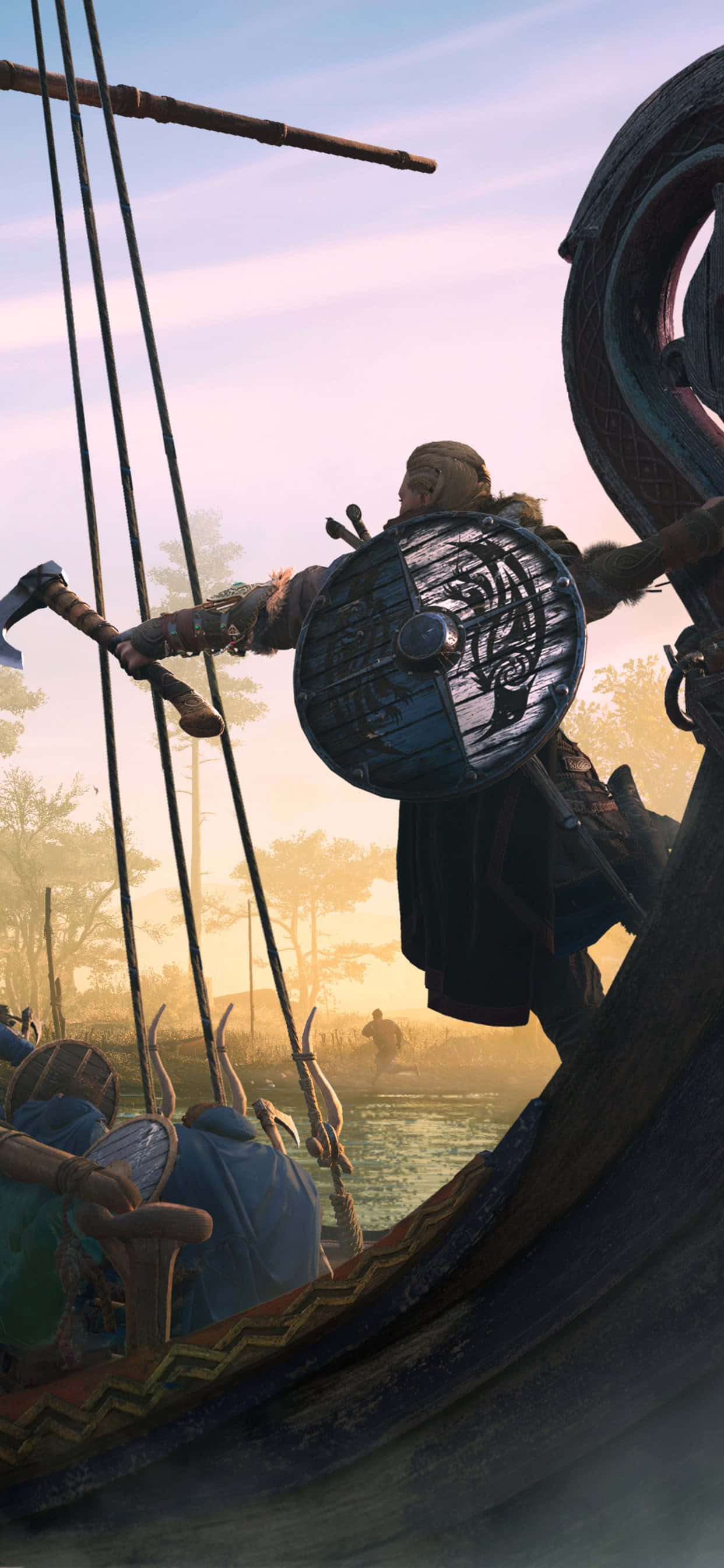 Assassin's Creed Valhalla Episk Bakgrunn for iPhone XS Max Bakgrunner