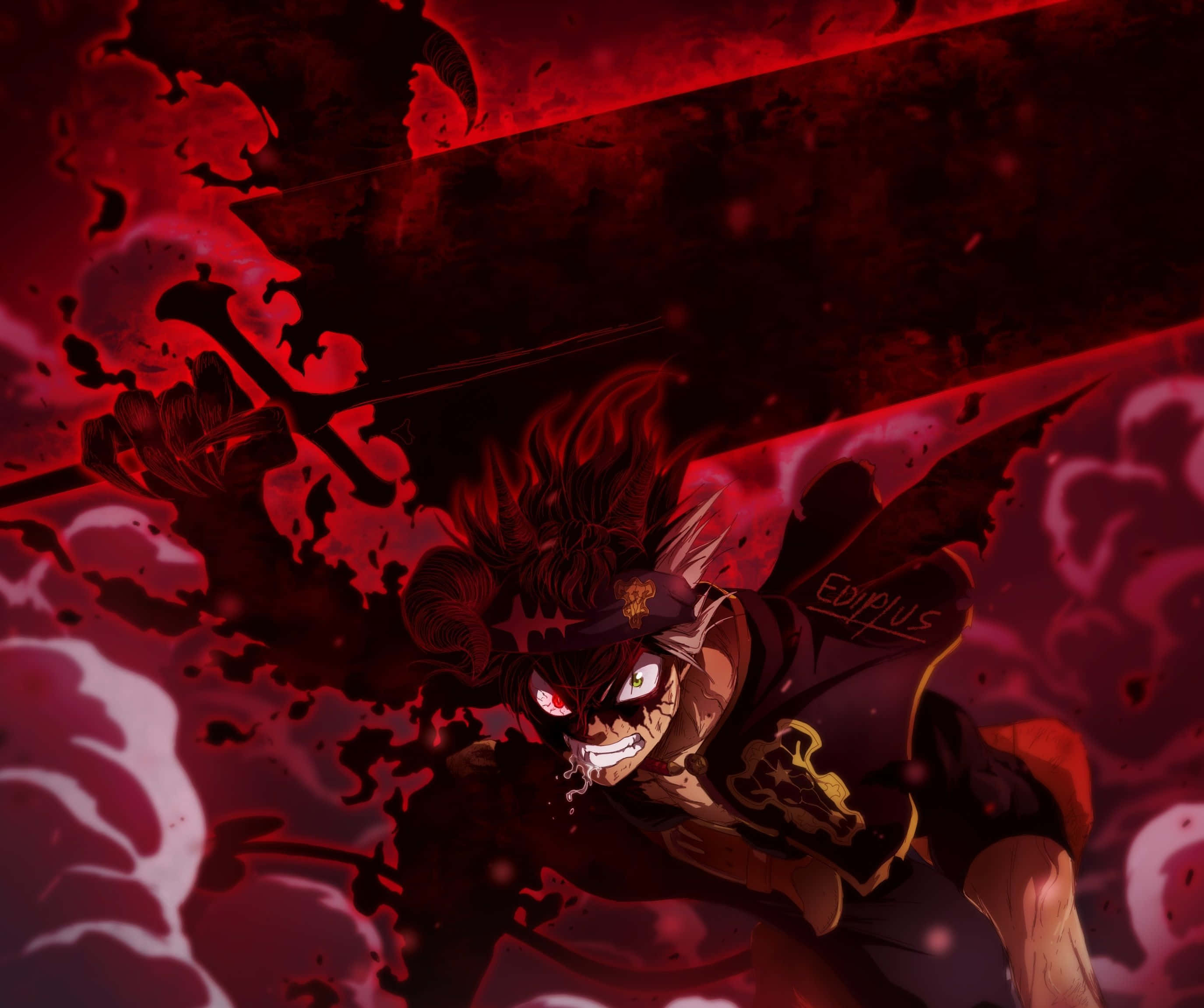 Asta Black Clover 4K Mørk Demon Berserk Bakgrunner