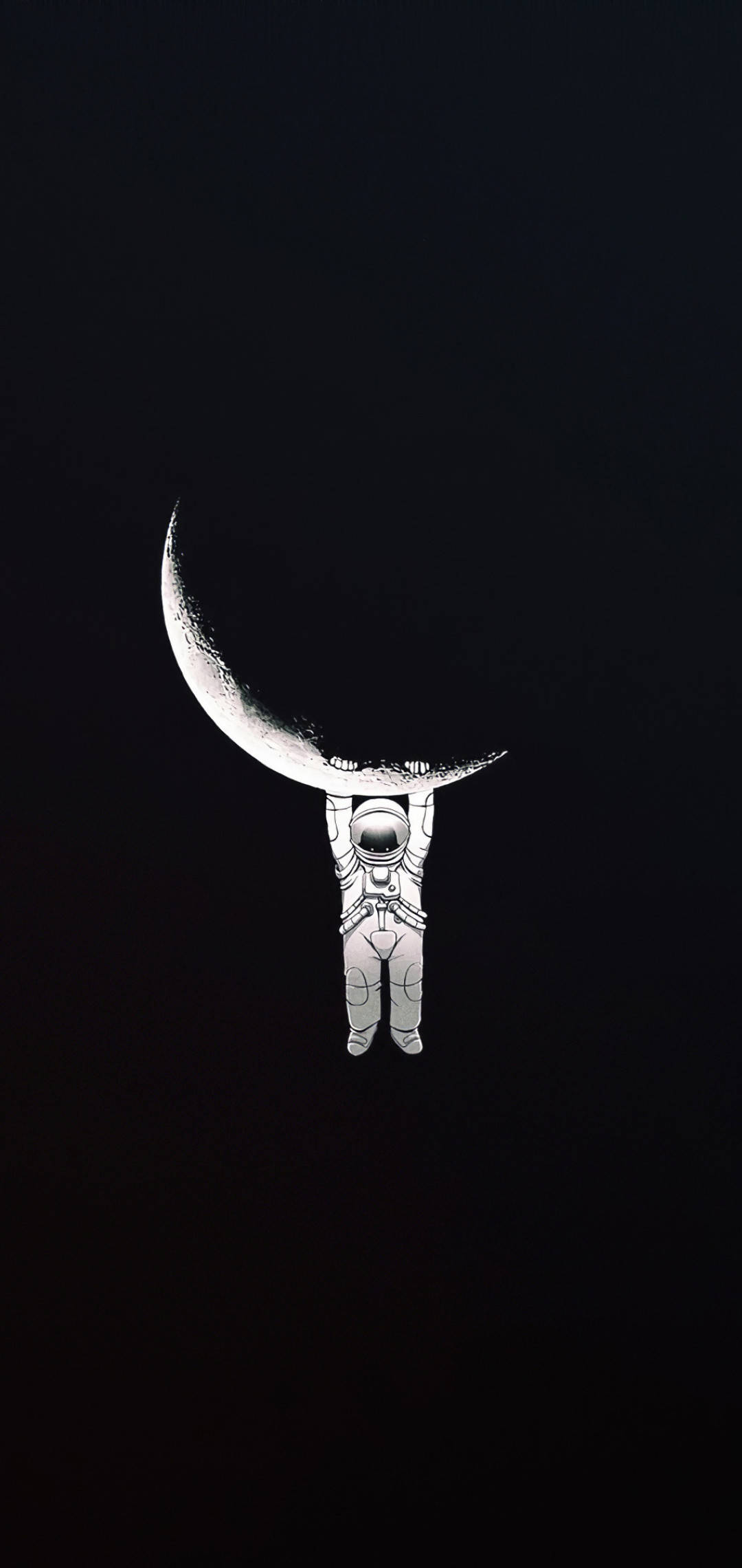 Astronaut som henger på månen kul svart bakgrunn Bakgrunner