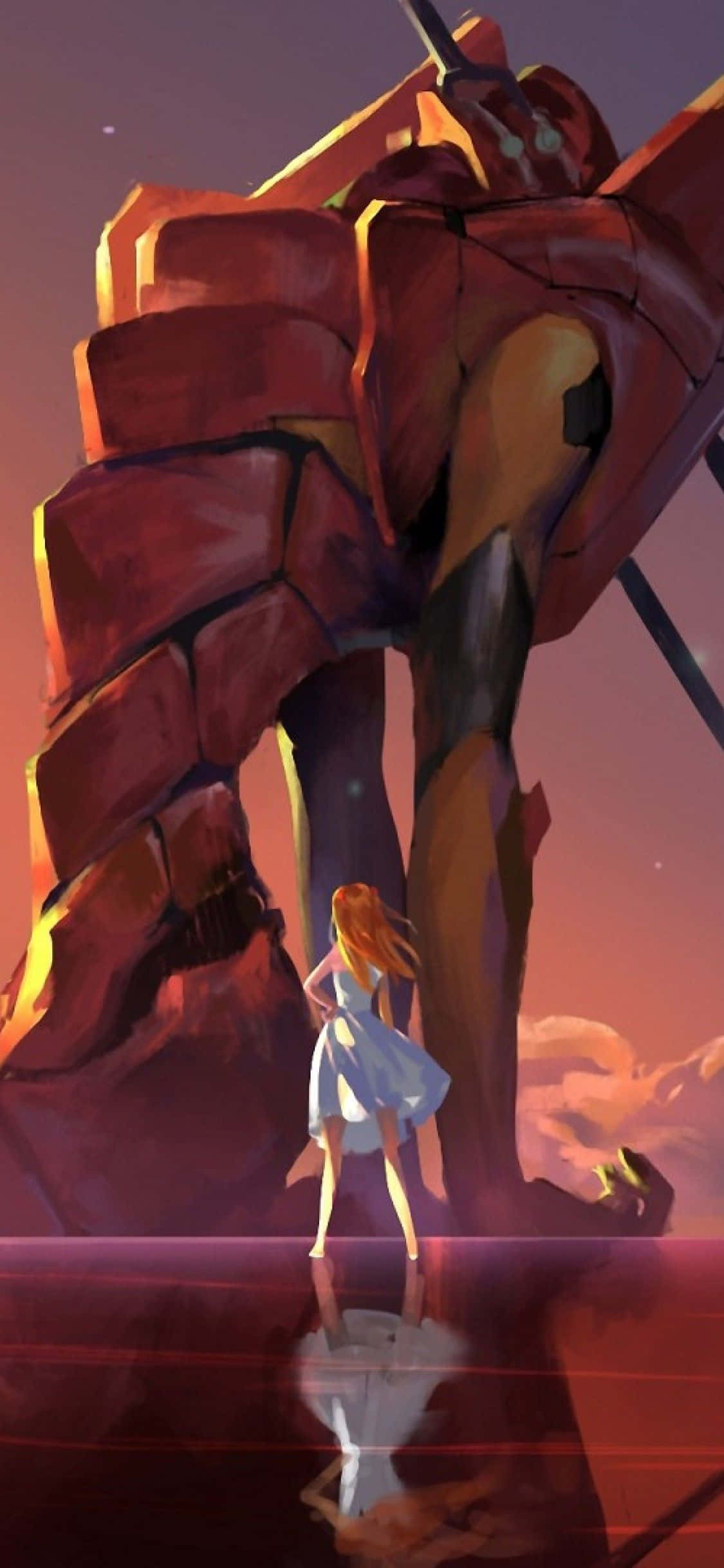 Asuka Langley Soryu Neon Genesis Evangelion iPhone Bakgrunner