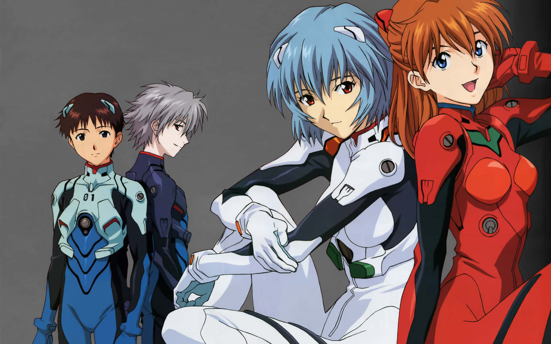 Asuka og Shinji, to av de mest elskede karakterene i Neon Genesis Evangelion. Bakgrunner