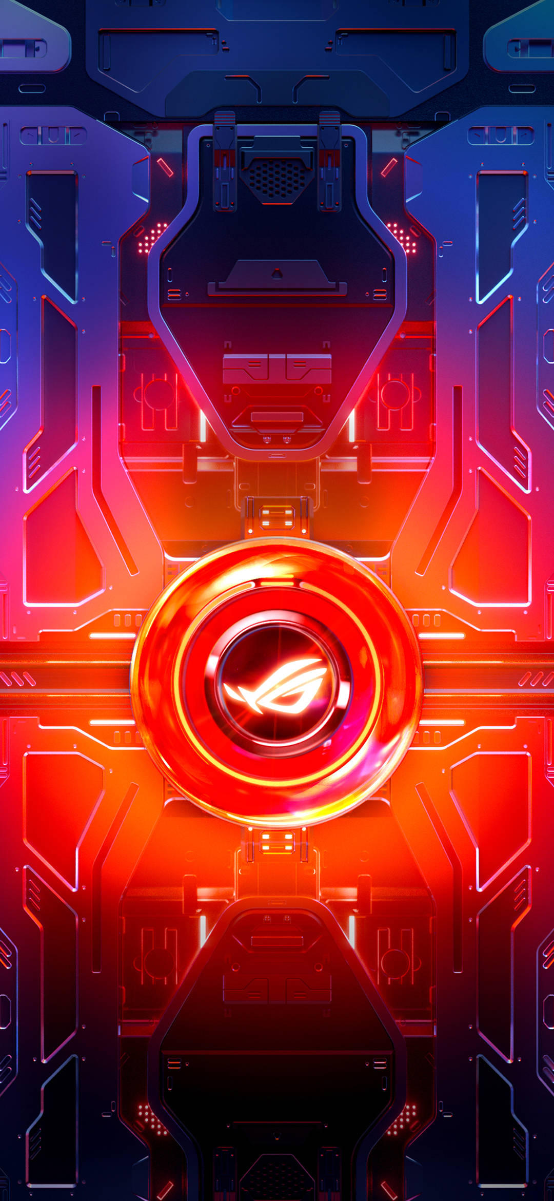 Asus ROG Phone rød sirkel Bakgrunner