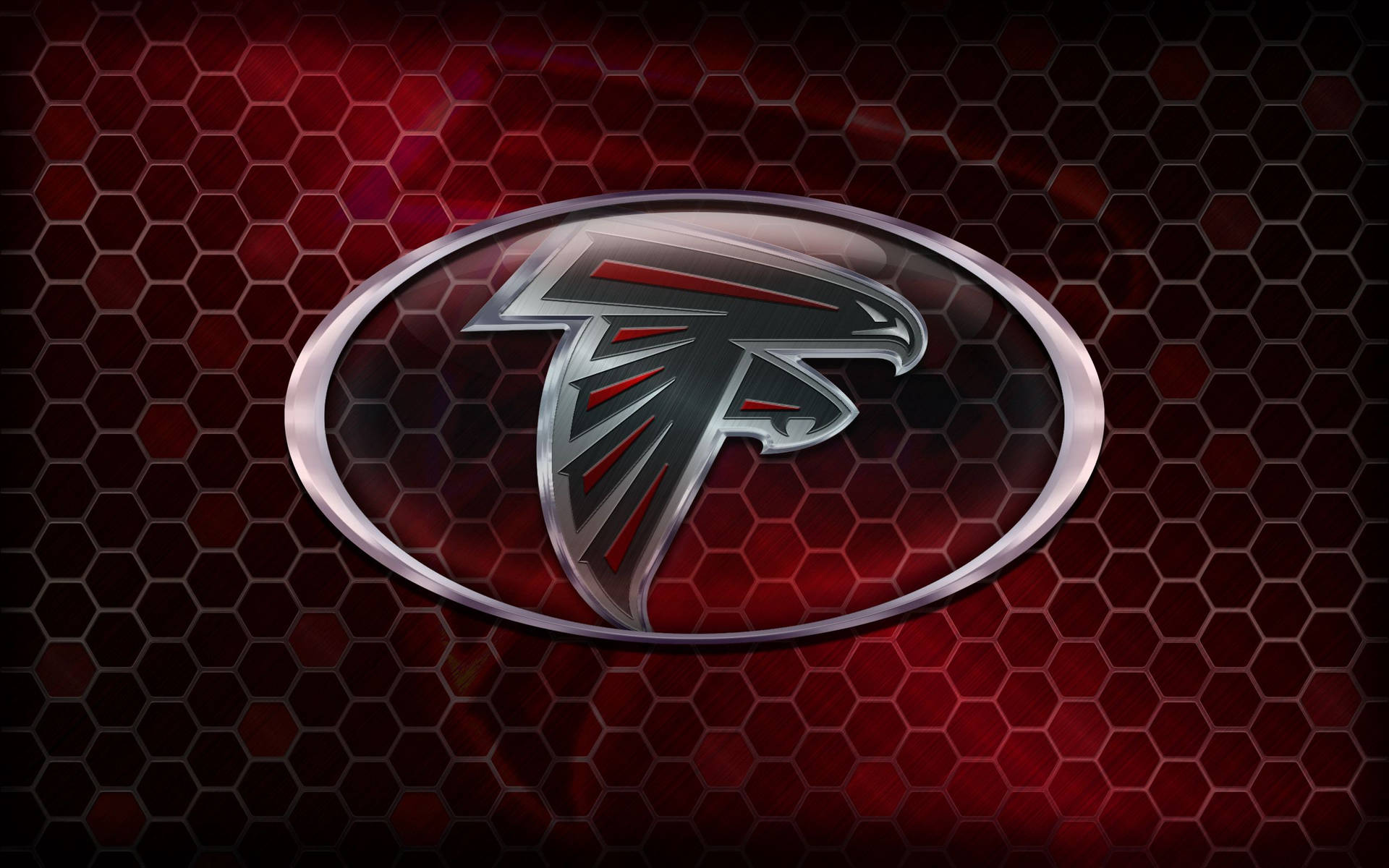 Atlanta Falcons Amerikansk Fotball rød skrivebordsbakgrunn.