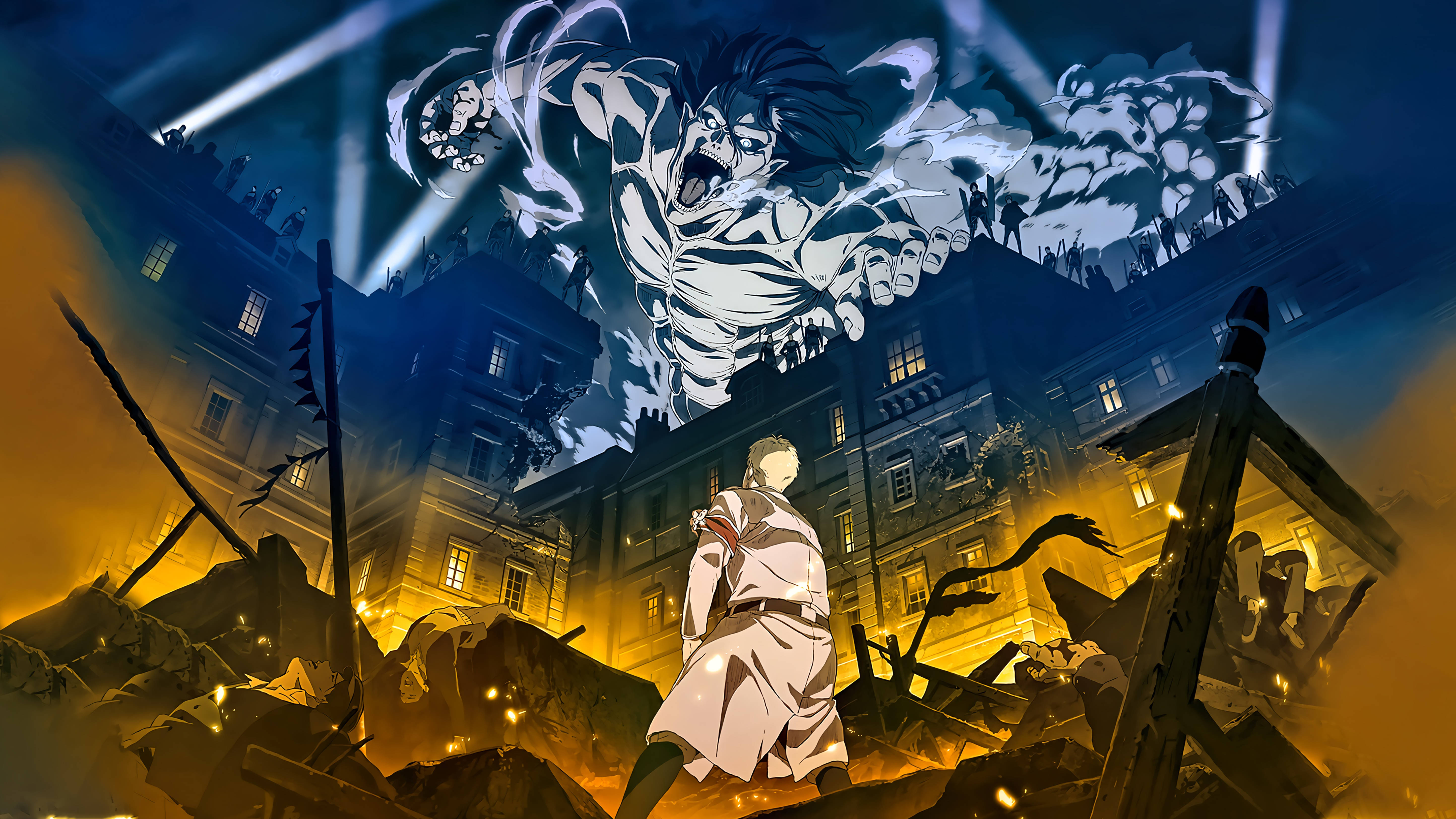 Attack On Titan 4K Reiner Braun Bakgrunner