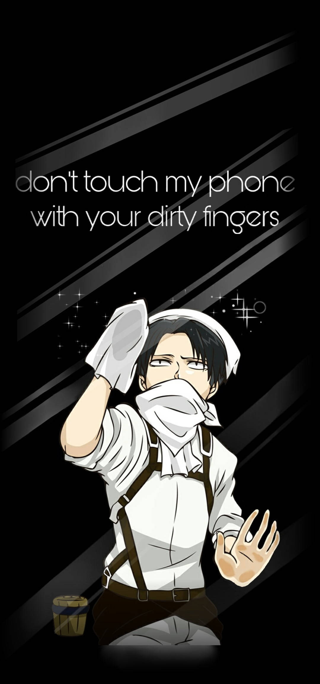 Attack On Titan-karakterer Levi-skjerm Bakgrunner