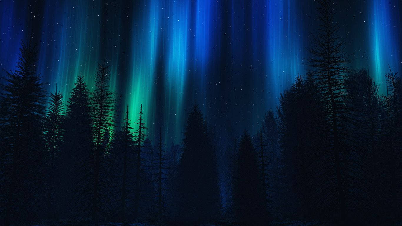 Aurora Aestetisk Mørkeblå HD Bakgrunner
