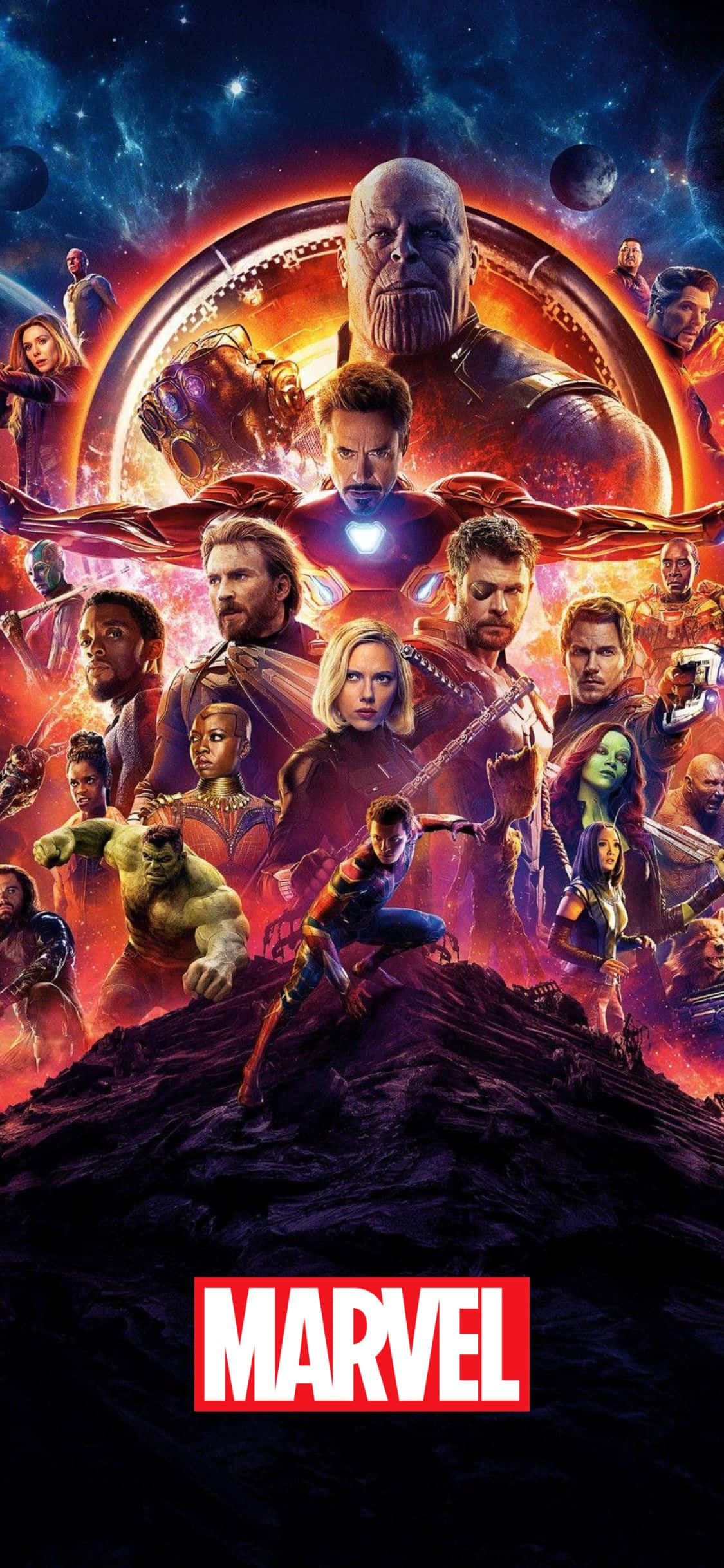 Avengers: Infinity War Plakat iPhone XS Marvel Bakgrunn Bakgrunner