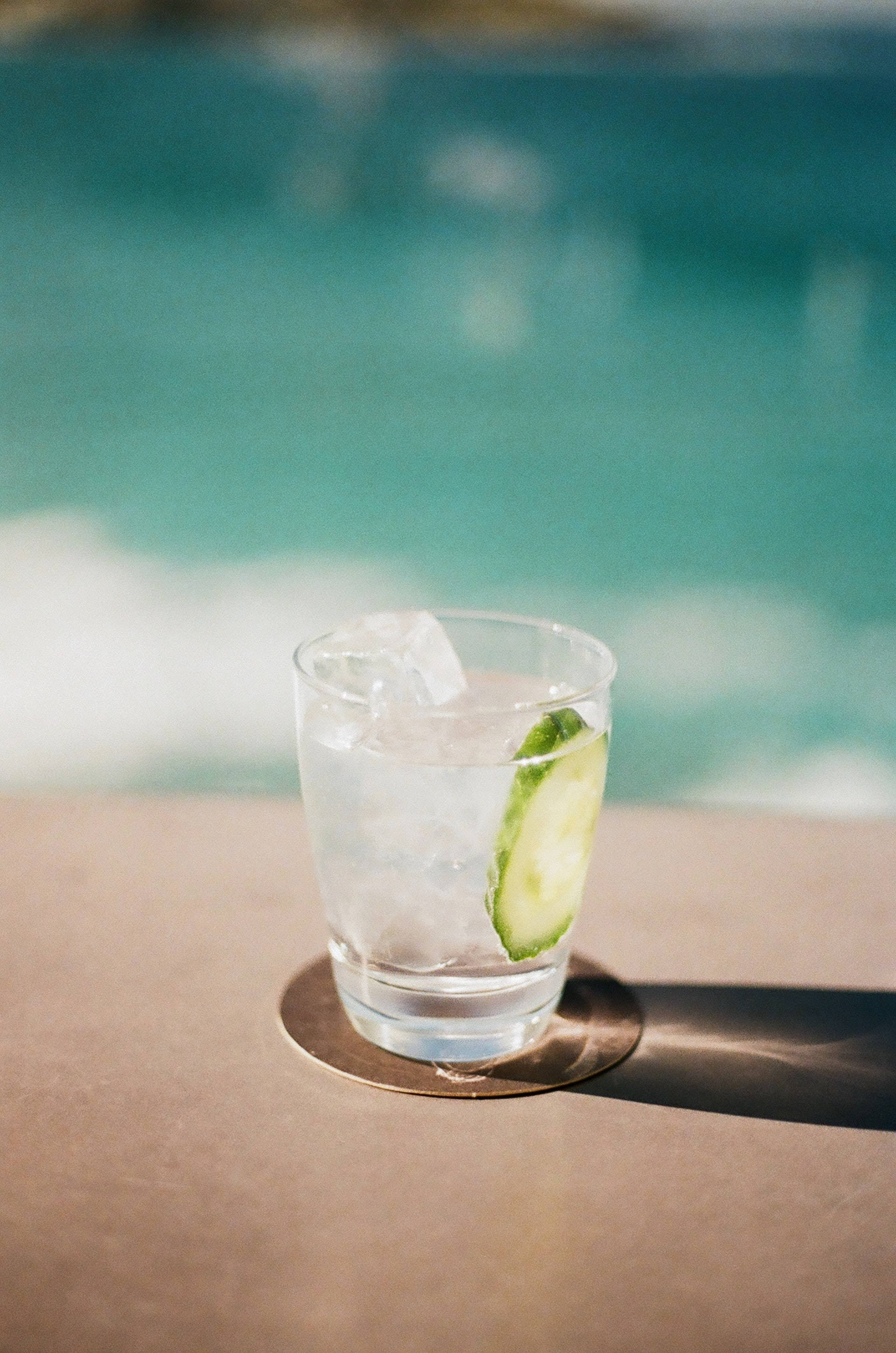Avkjølt gin med agurkskiver Bakgrunner