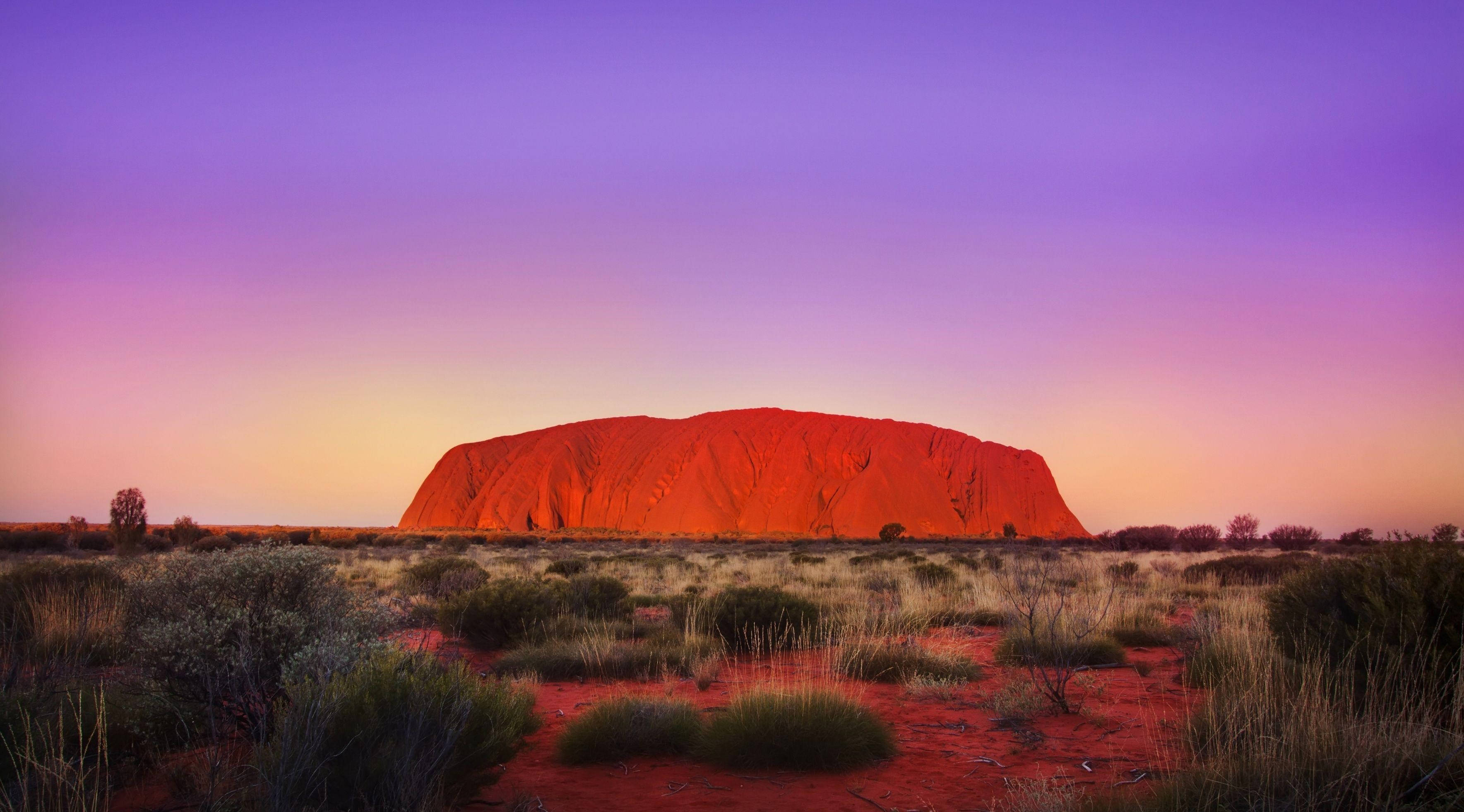 Ayers Rock vakker solnedgang Bakgrunner