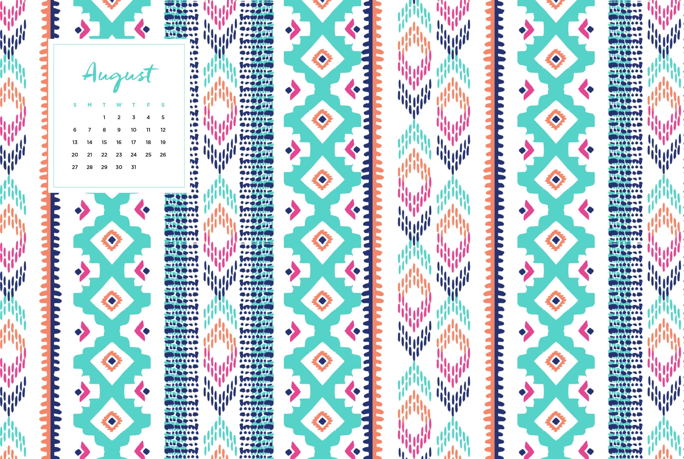Aztec-mønster Boho Mac Bakgrunner