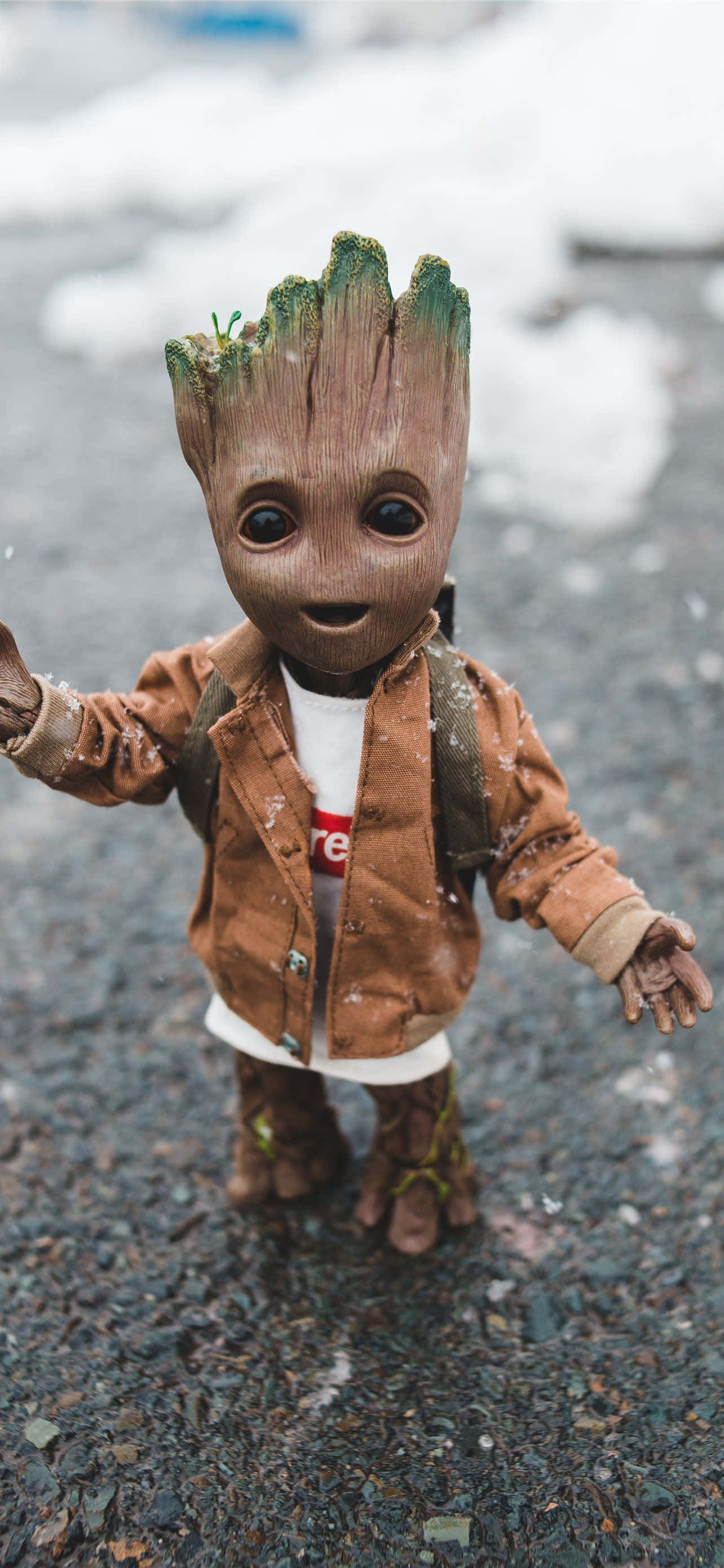 Baby Groot Profilbilde Bakgrunner