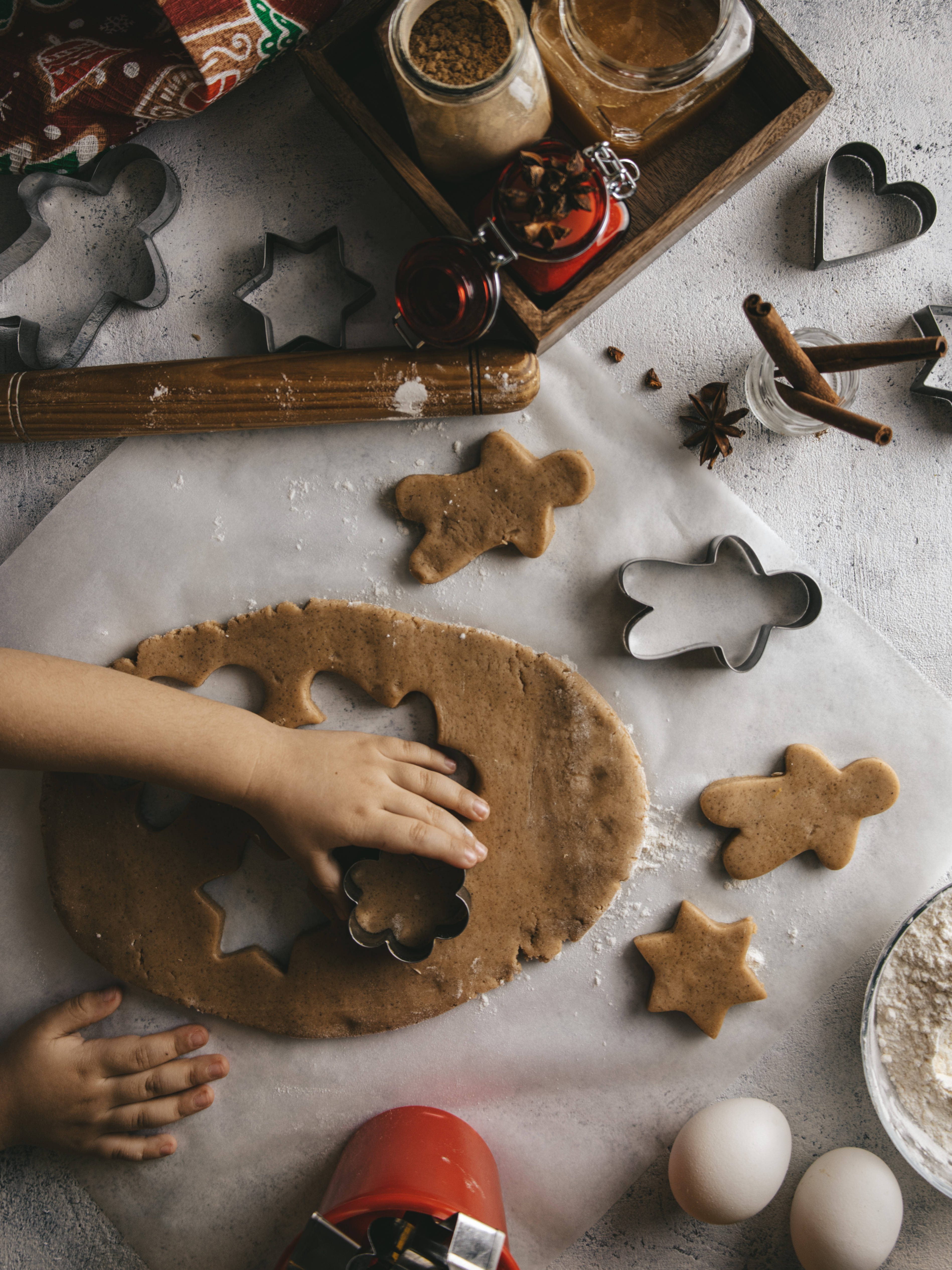 Baking av pepperkakekaker Bakgrunner