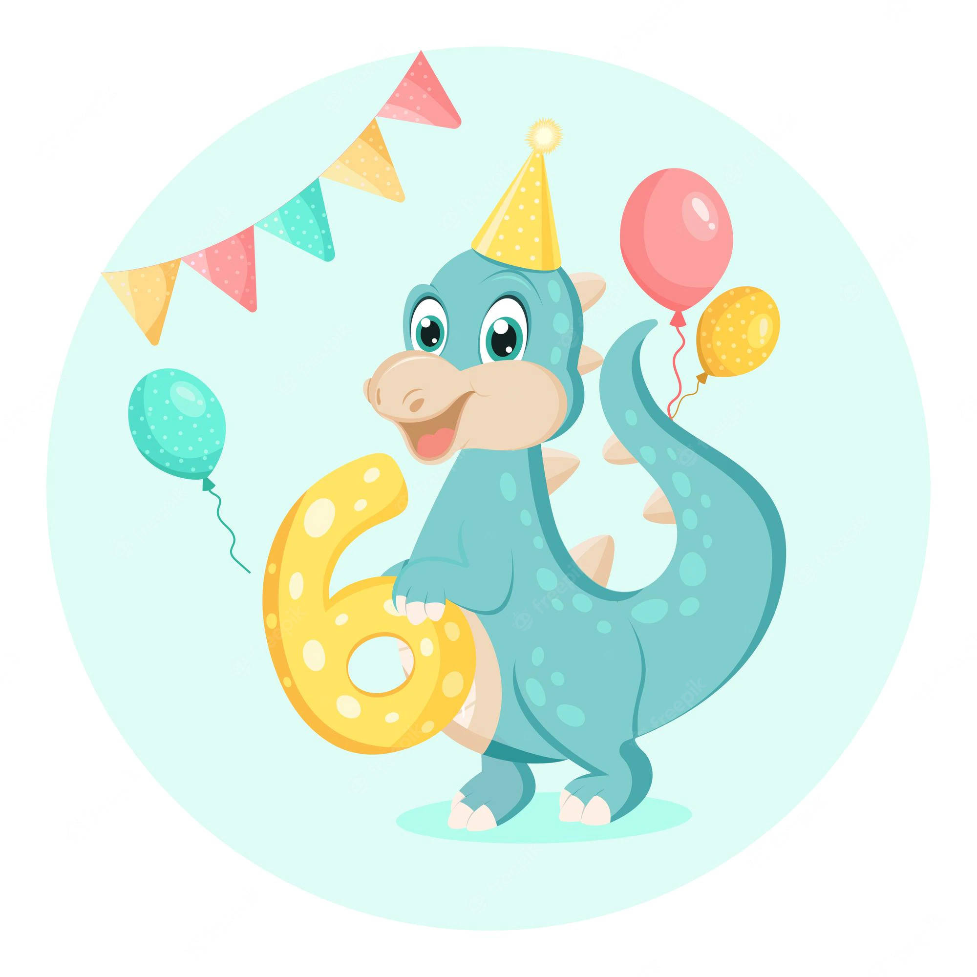 Ballonger Estetisk Dino Bakgrunner