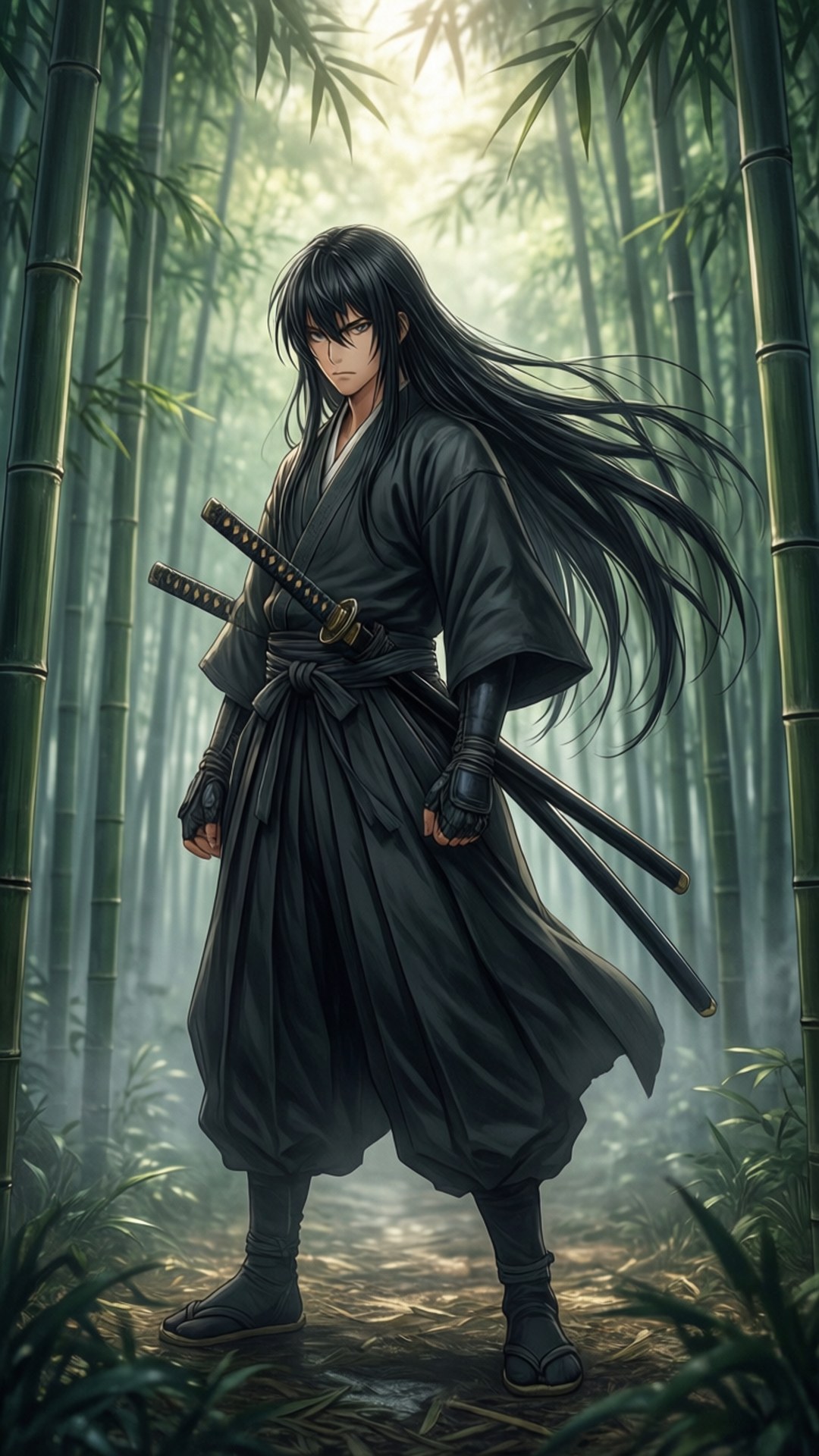 Bambus-samurai Bakgrunner