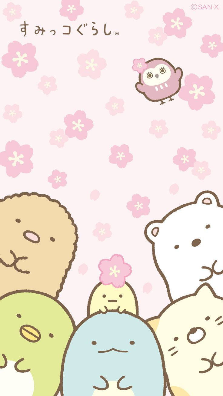 Kawaii sumikko gurashi lubne karakterer bakgrunn.