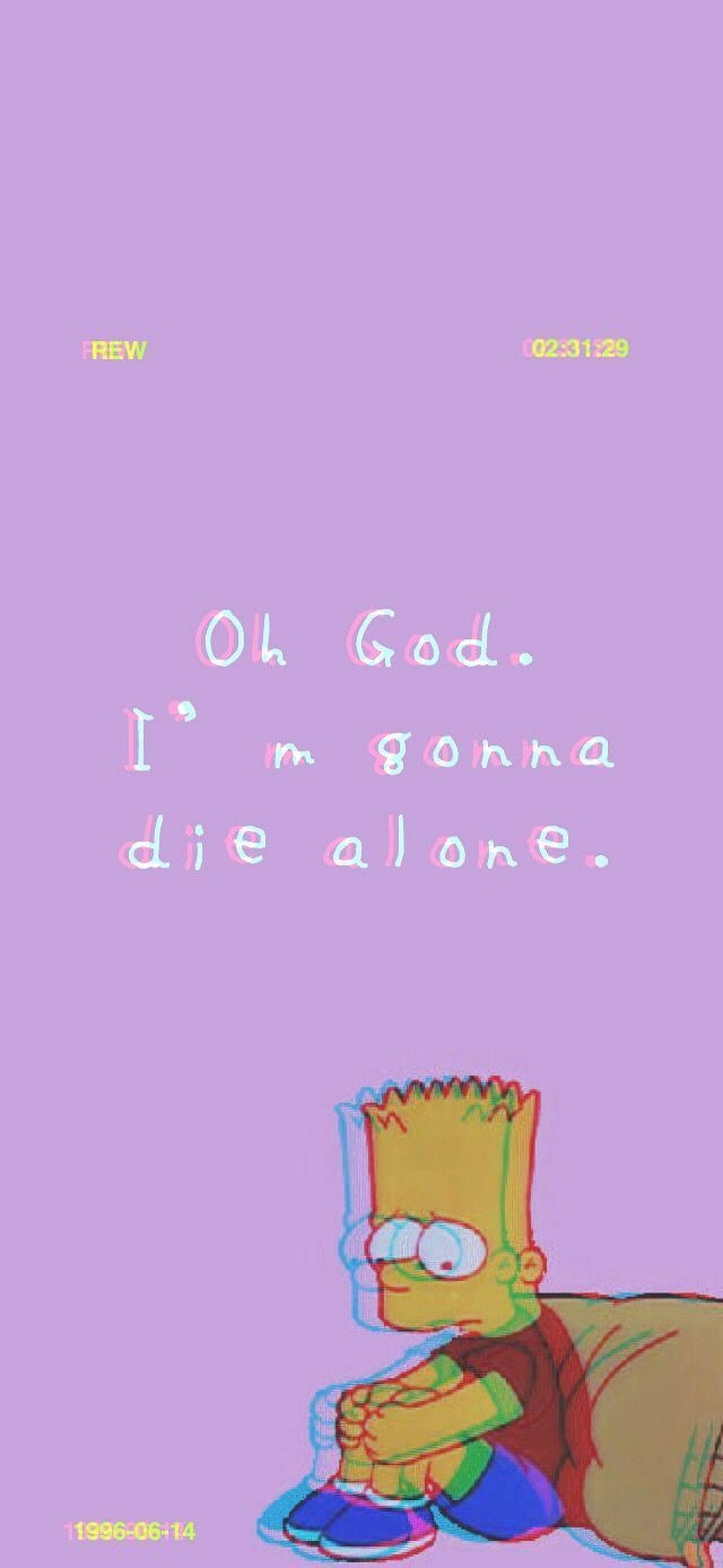 Bart Simpsons triste sitater Bakgrunner