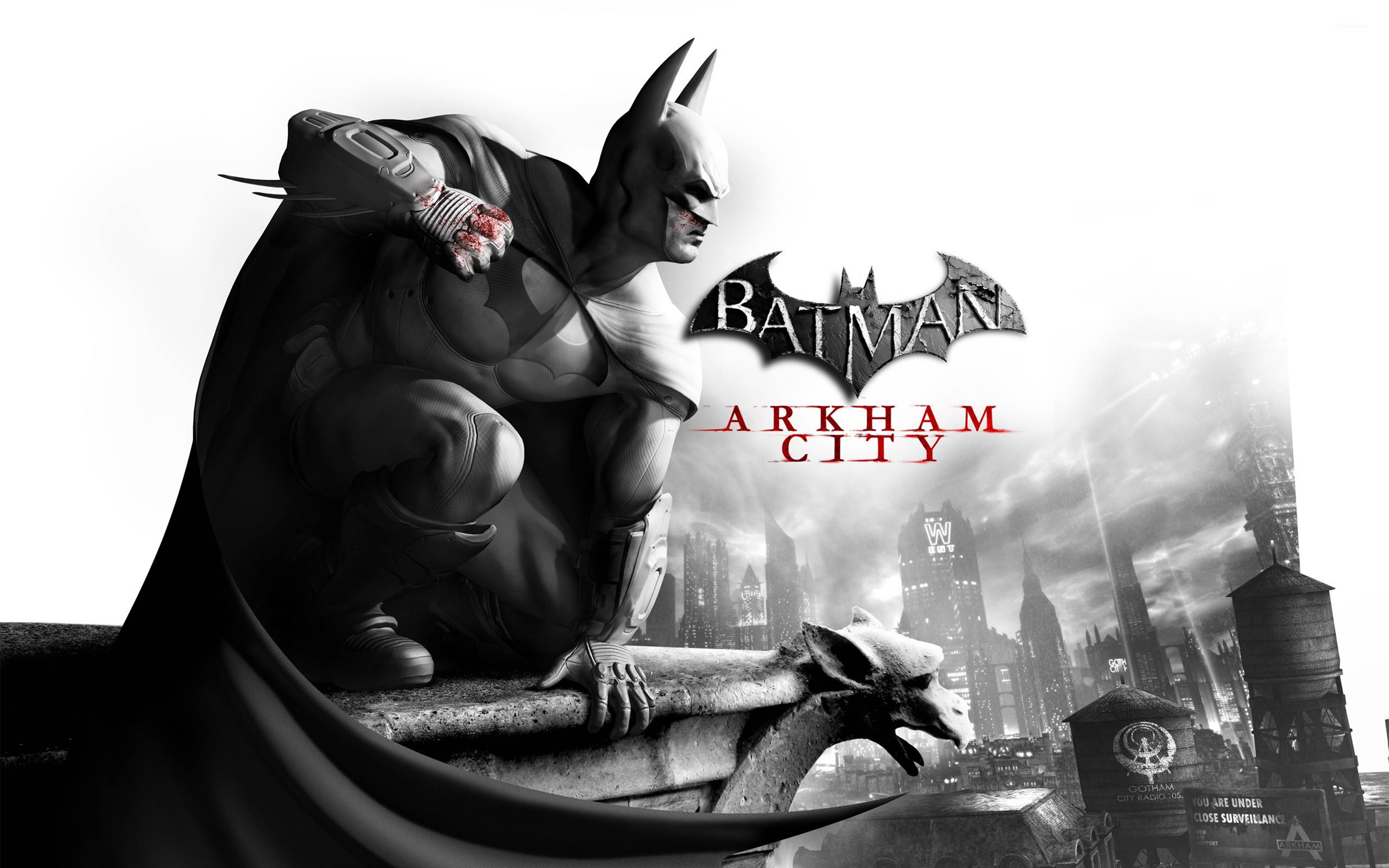 Batman Arkham City Plakat 4K Bakgrunner