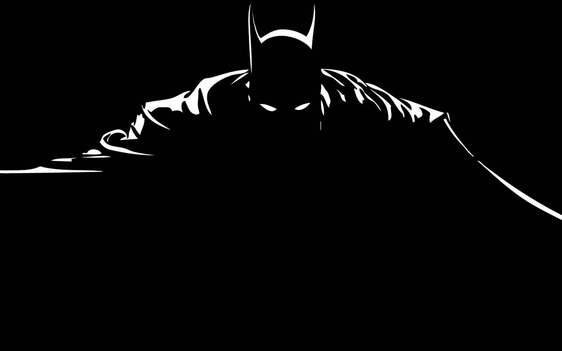 Batman kappe minimalistisk kunst bakgrunnsbilde