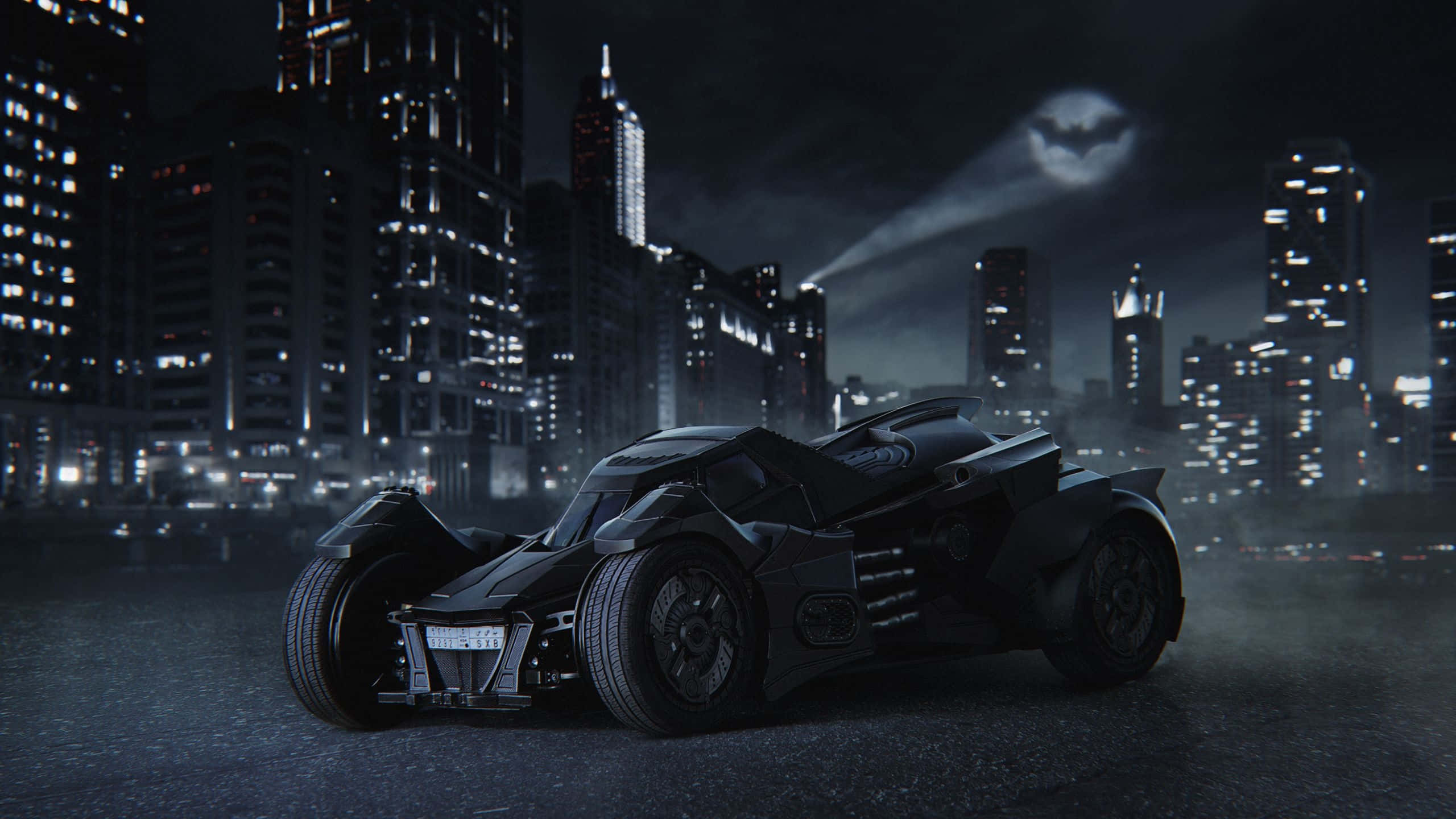 Batman Monsterbil Logo Himmel Bakgrunner