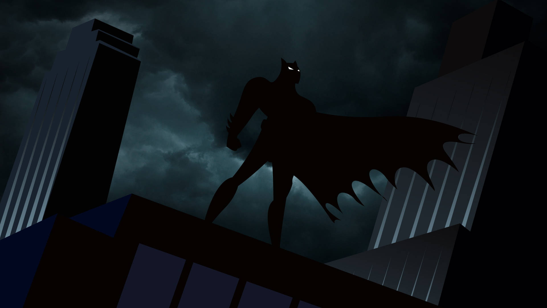 Batman tegneseriesilhuett bakgrunnsbilde