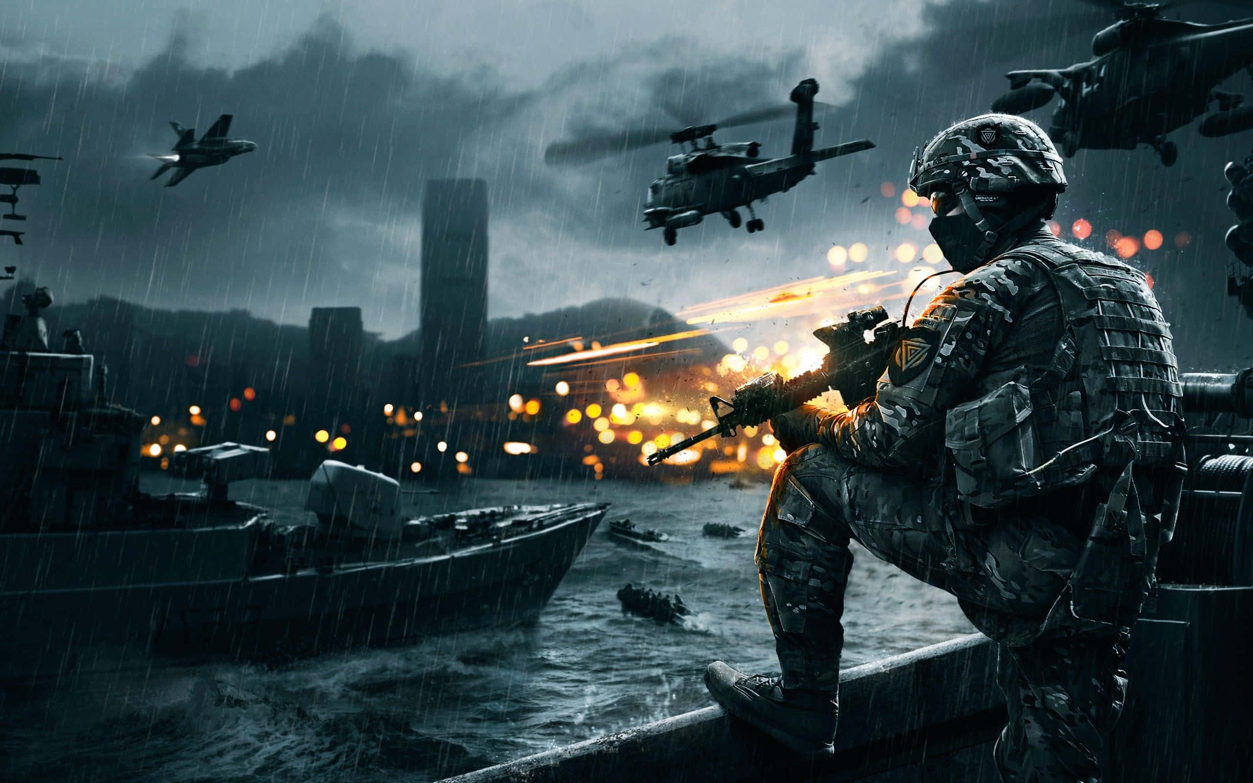 Battlefield 4 Kystmilitær Skrivebord Bakgrunner