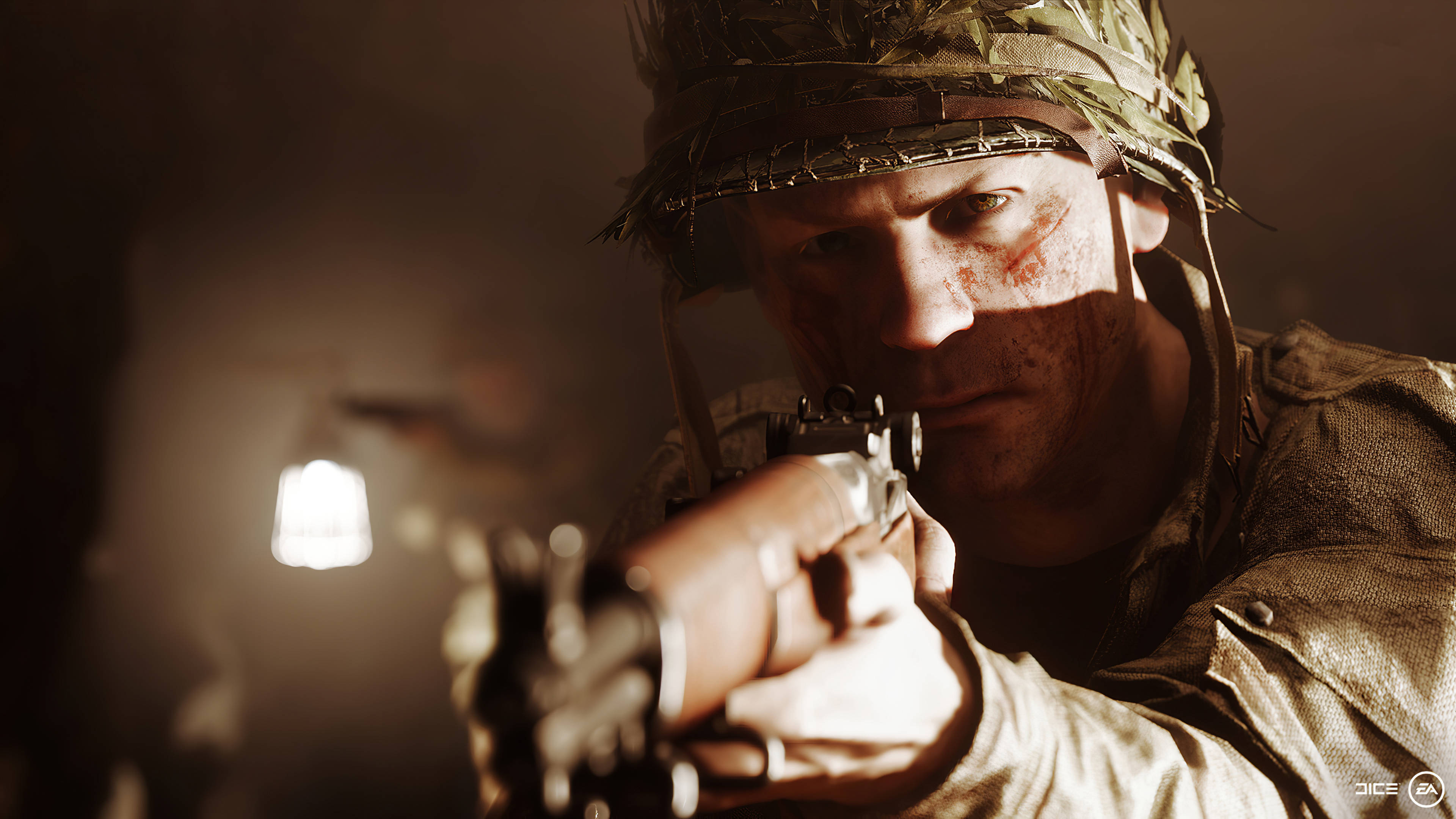 Battlefield 5 4K Nærbilde Våpen Pekende Bakgrunner