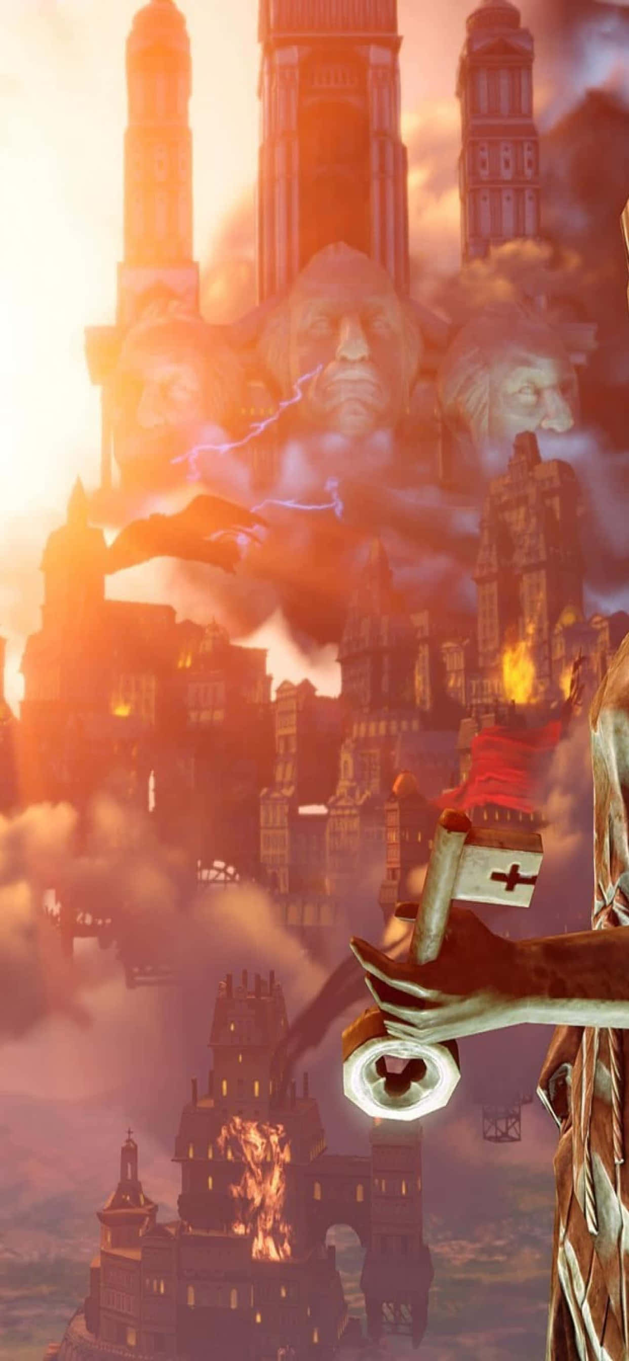 Slagmark iPhone Xs Max Bioshock Infinite Bakgrunn Bakgrunner