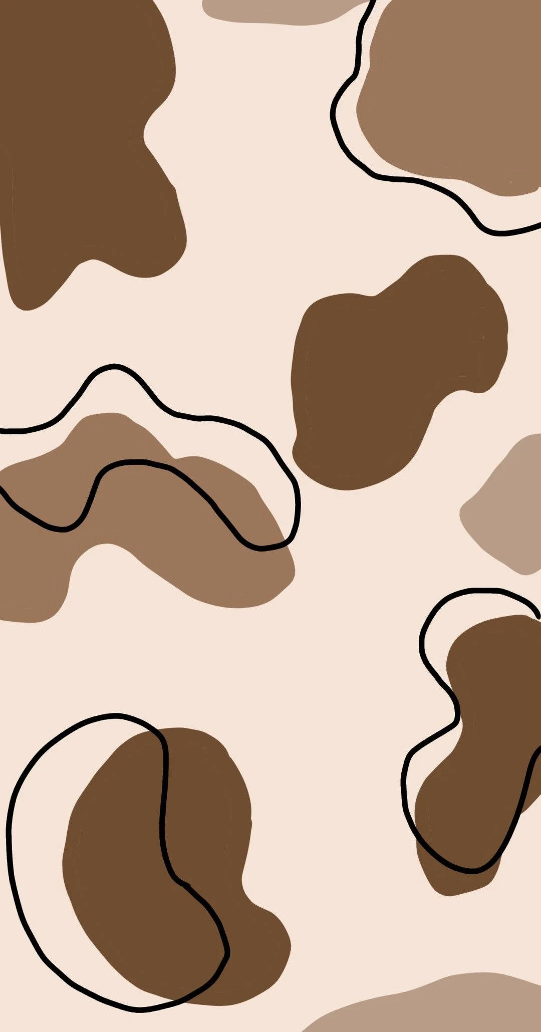 Beige Brun Estetisk Kukunstverk Bakgrunner