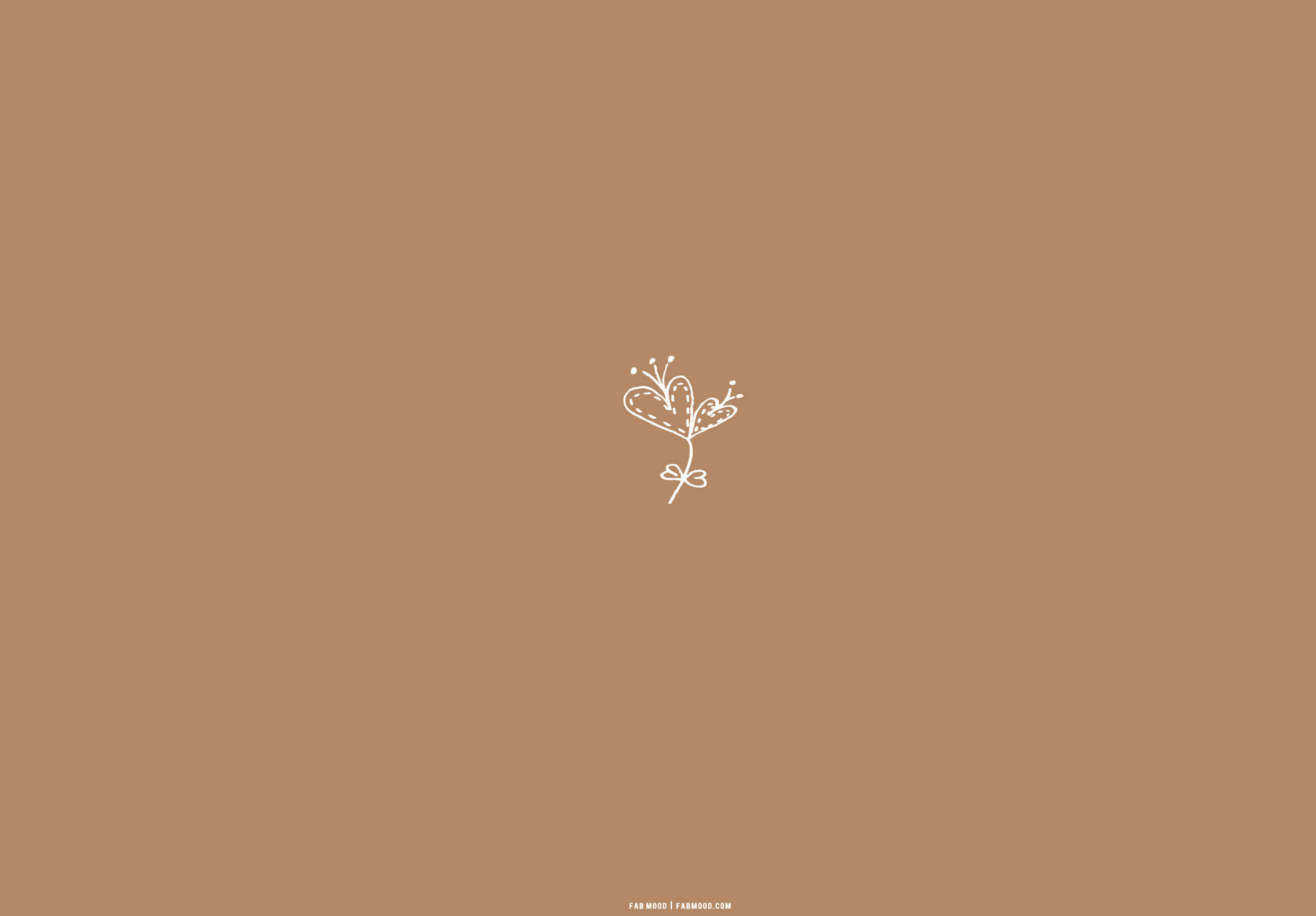 Beige Brun Estetisk Hjerteformet Plante Bakgrunner