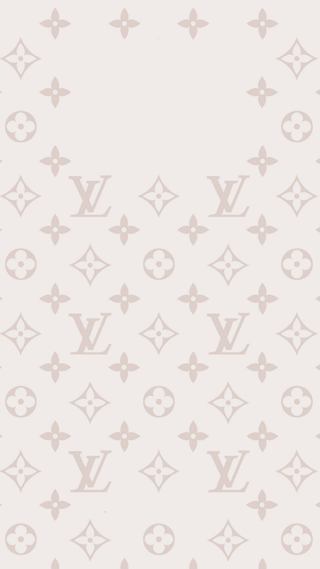 Beige estetisk Louis Vuitton-telefon Bakgrunner
