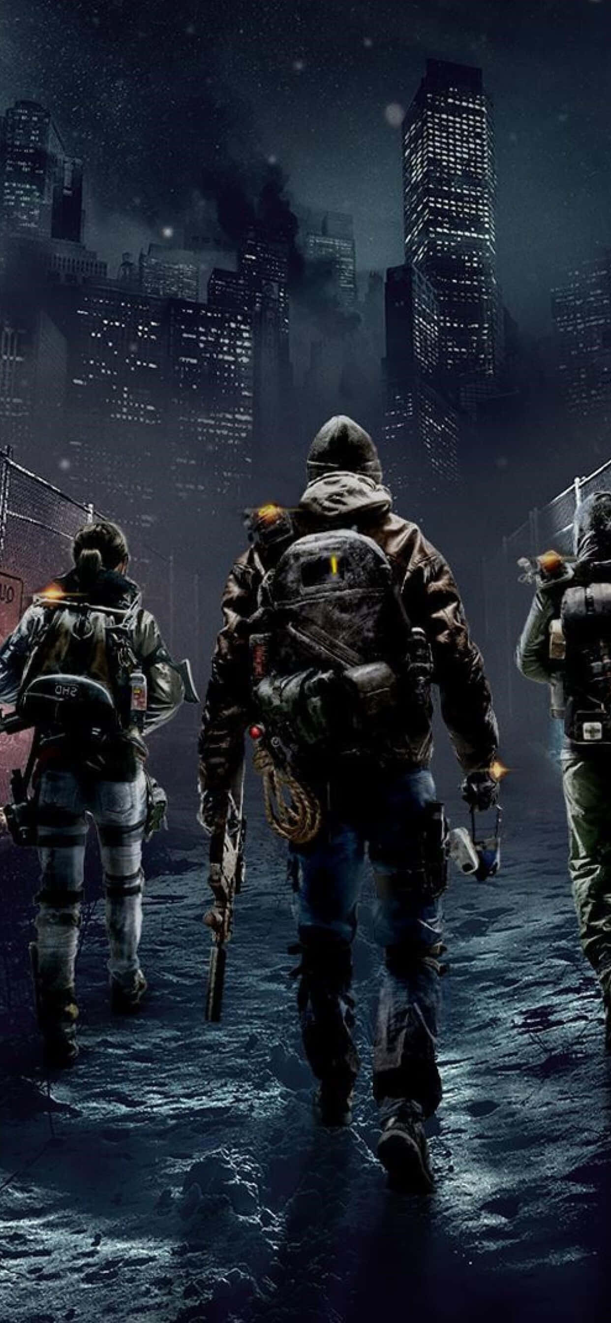 Bekjemp fiender med stil med iPhone Xs Max The Division Bakgrunner
