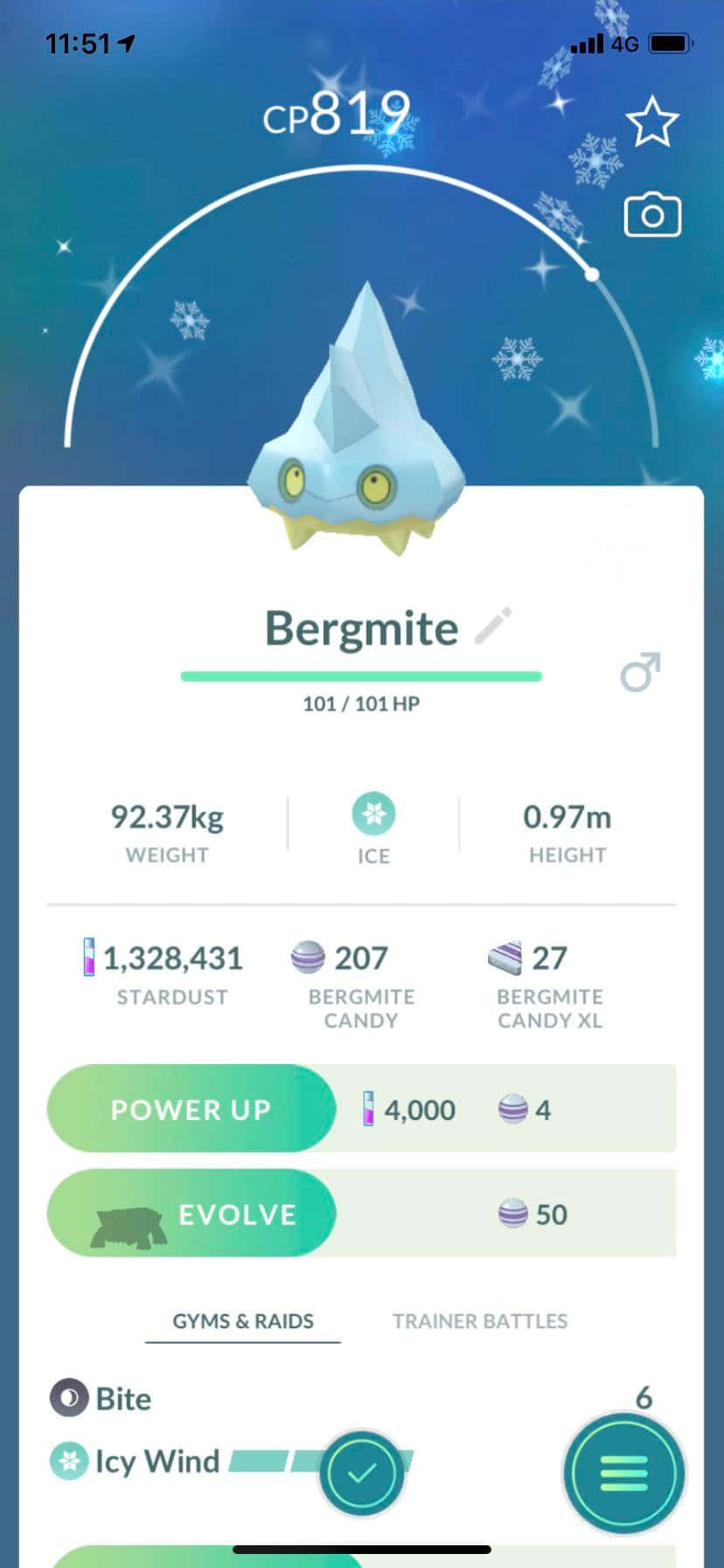 Bergmite Med 101 HP Bakgrunner