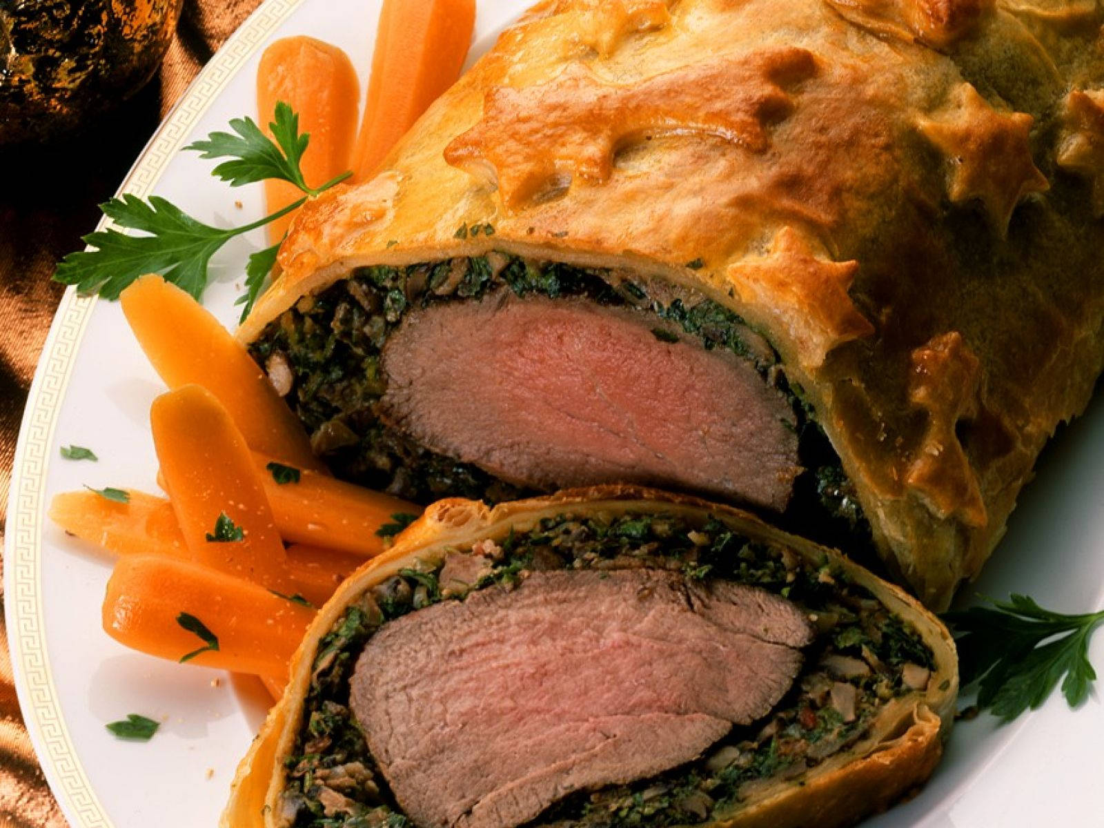 Biff Wellington med stjerner og gulrøtter Bakgrunner