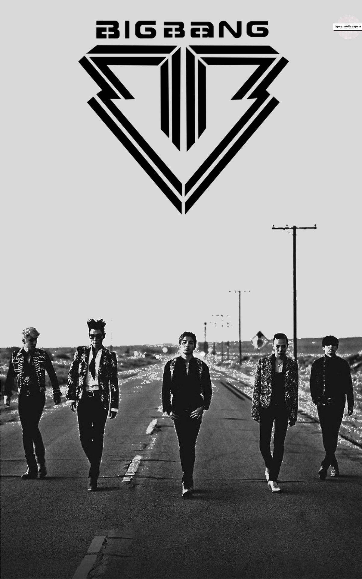 Bigbang Monochrome Poster Bakgrunner