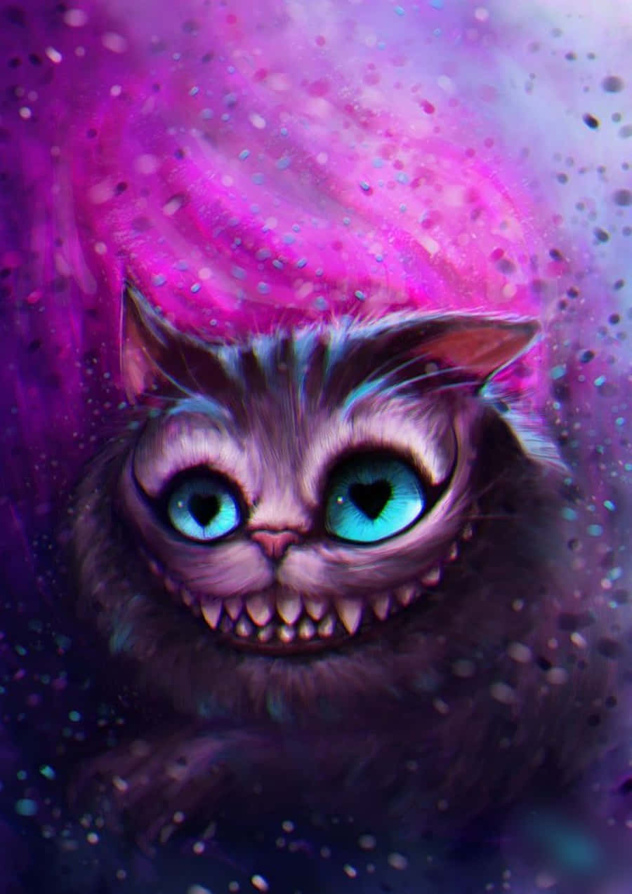 Bilde av Cheshire Cat som smiler skøyeraktig Bakgrunner