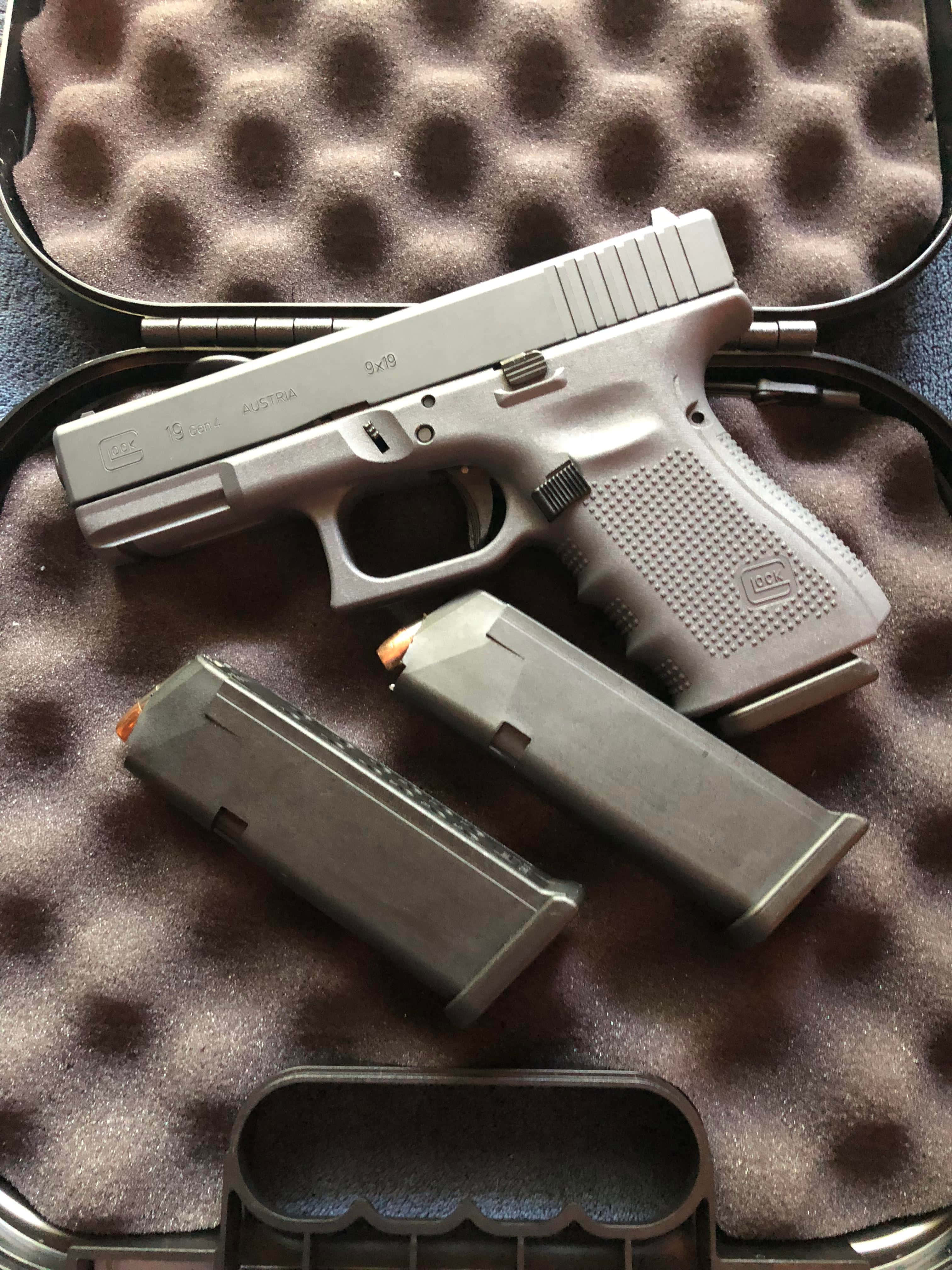 Bilde av Glock 19 halvautomatisk pistol Bakgrunner