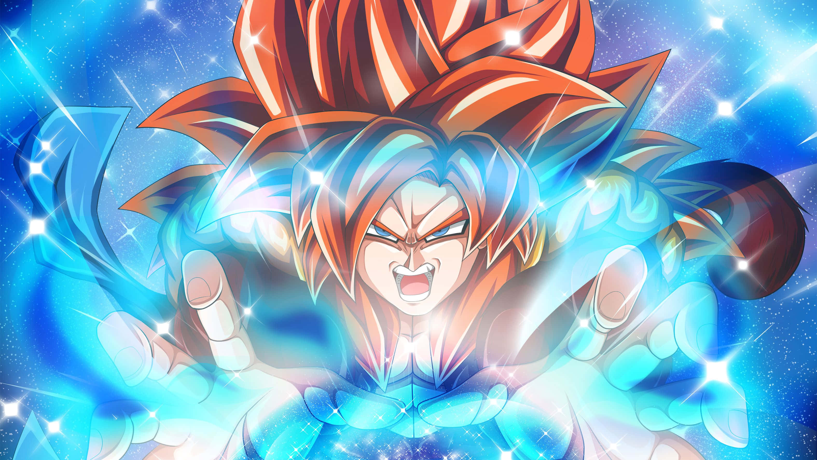 Bilde av Goku med oransje hår fra Dragon Ball Super Bakgrunner