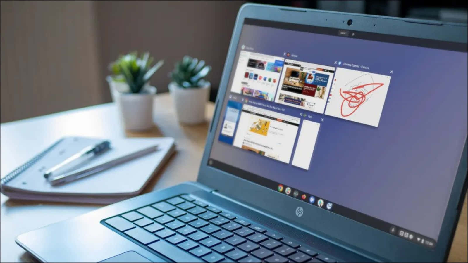 Bilde Kraftfullt arbeid med Chromebooks Bakgrunner