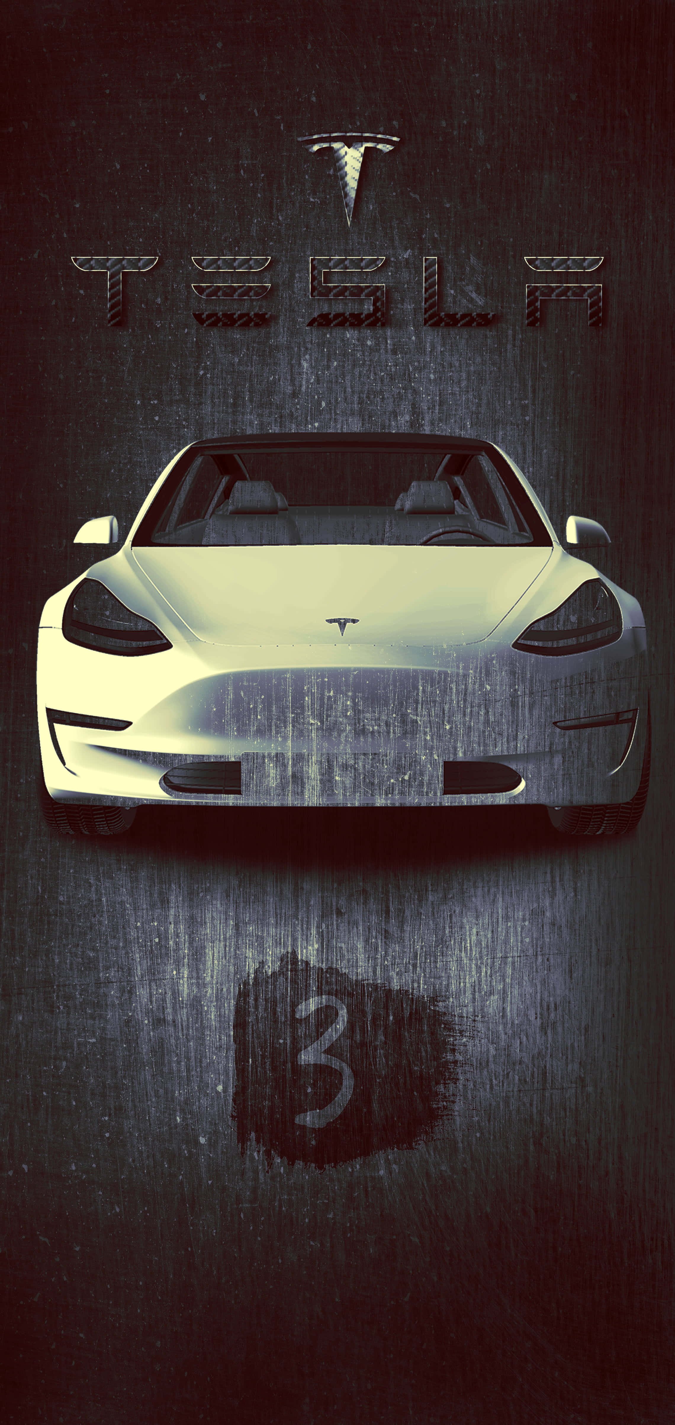 Bilde: Lader en Tesla med en iPhone Bakgrunner