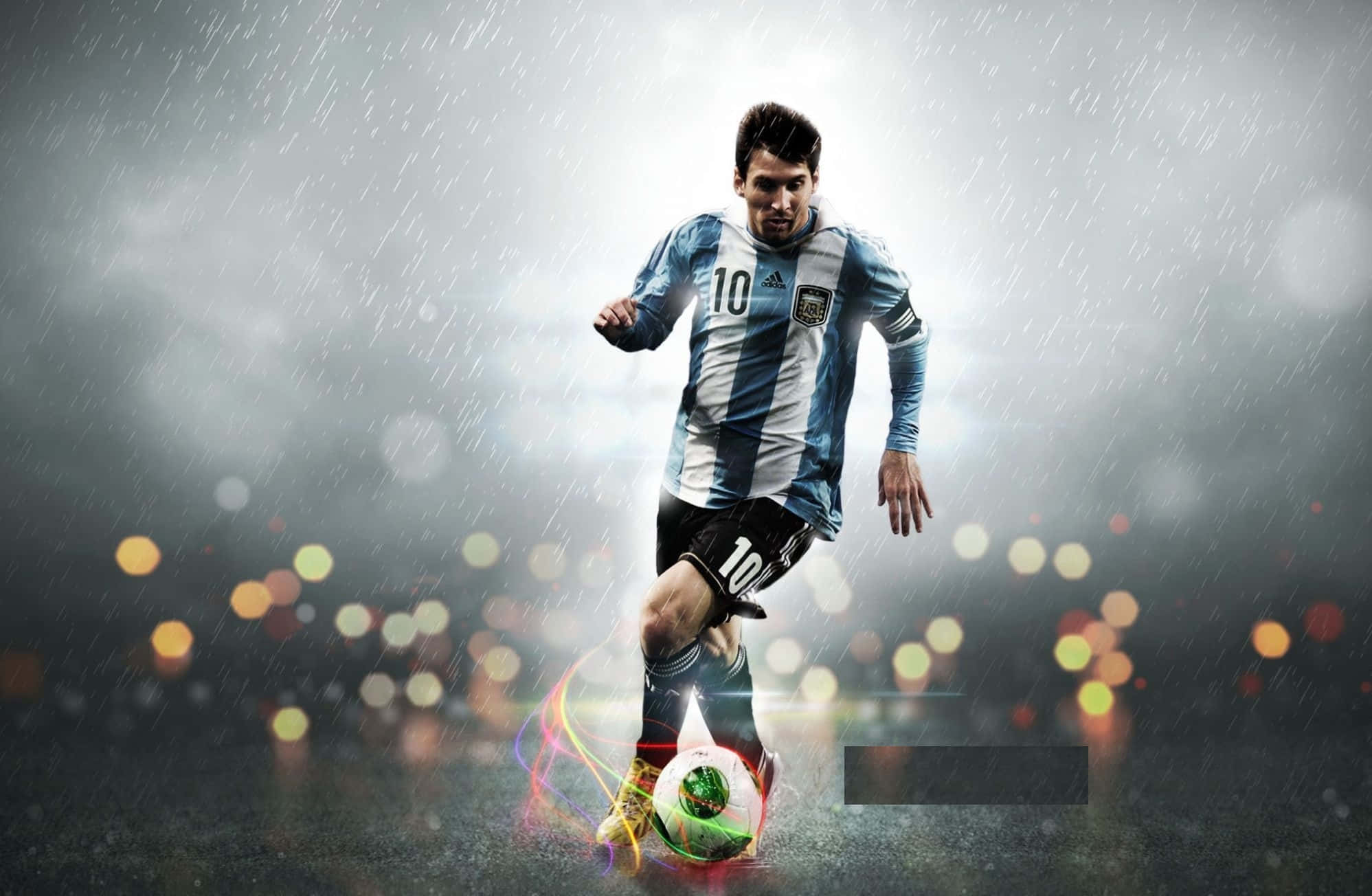 Bilde Lionel Messi inntar den perfekte positur Bakgrunner