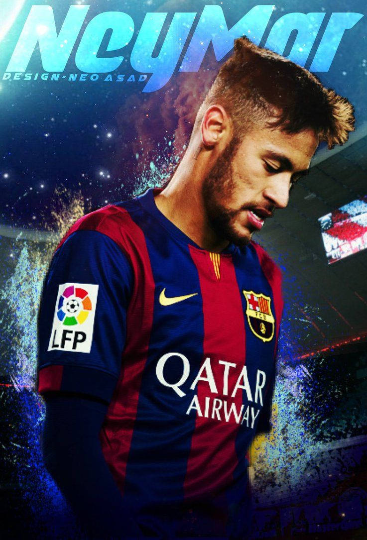 Bilde Neymar Jr. iført sitt signaturmalingdesign Bakgrunner
