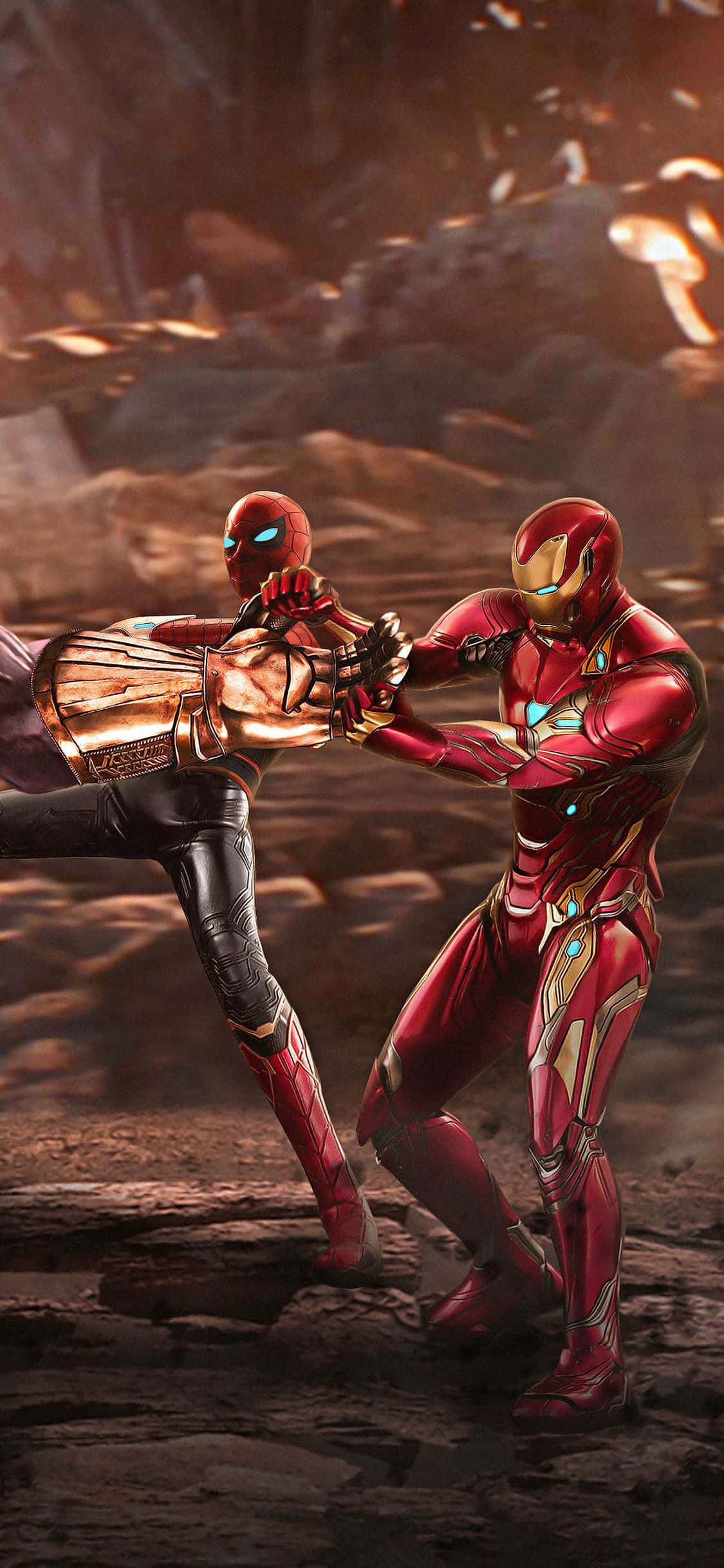 Bilde Se stilig ut mens du redder verden med Marvels Avengers på en iPhone Xs Bakgrunner